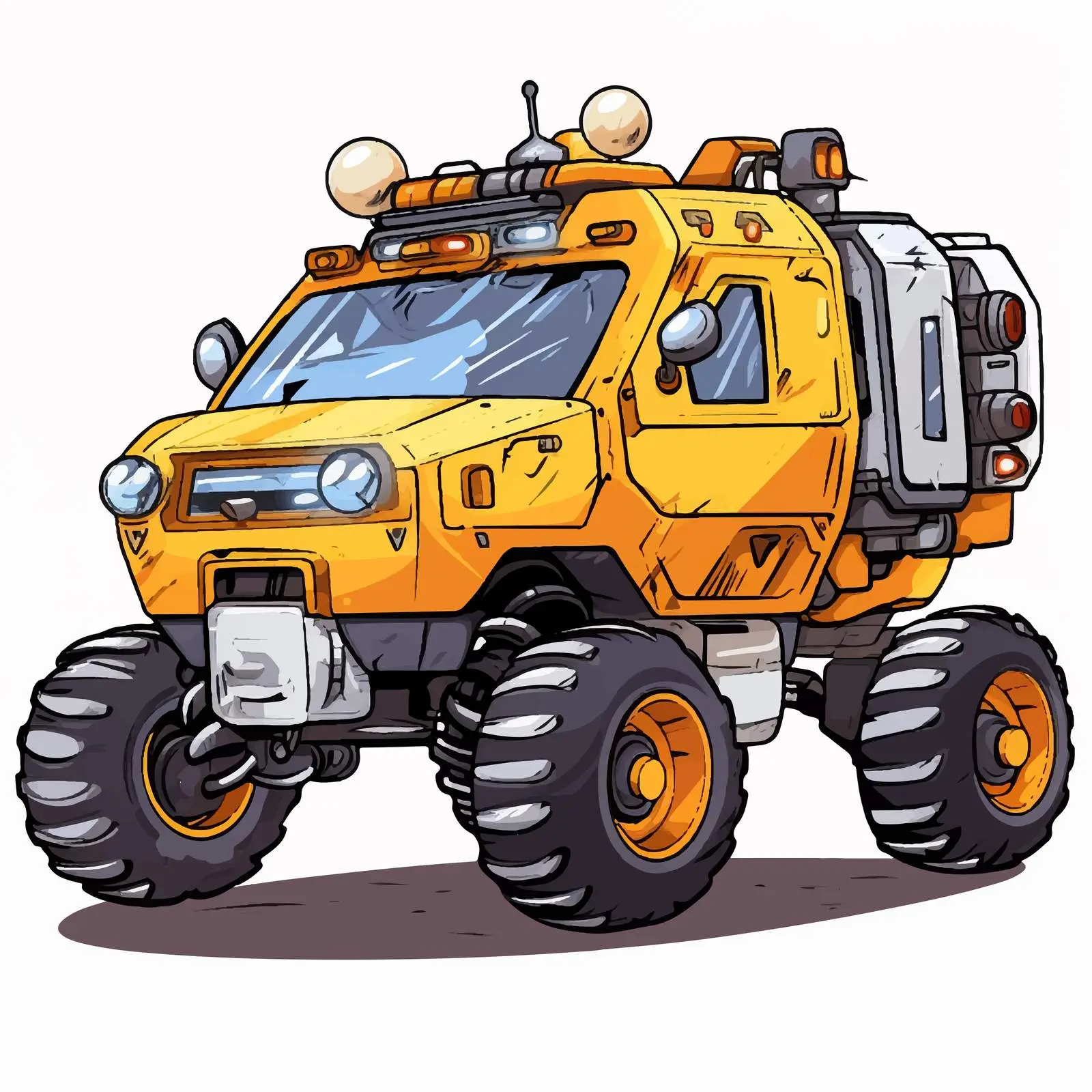 Isolated Lunar Roving Vehicle Illustration — free download from Dotvec