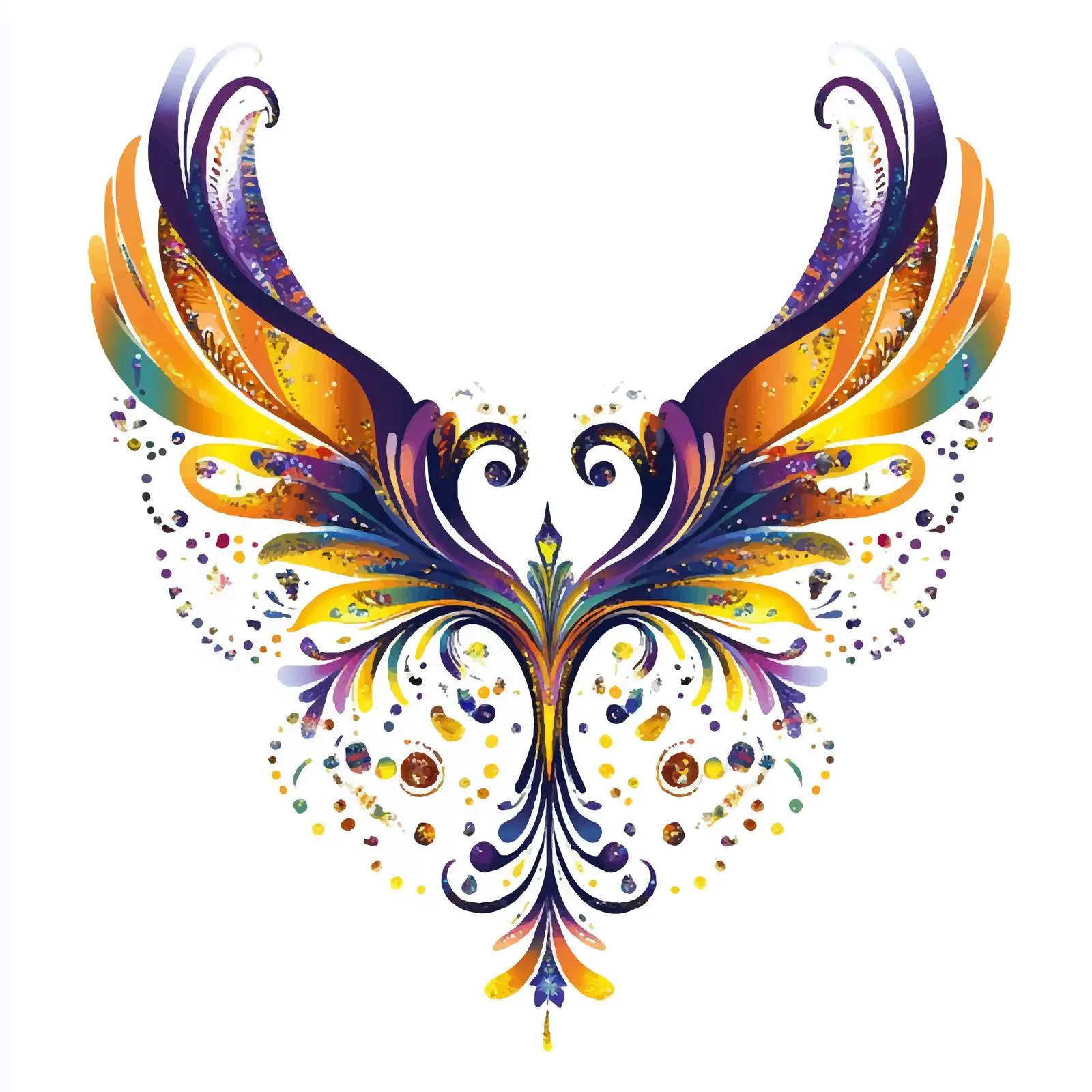 Isolated Mardi Gras Music Notes Vector Design — free download from Dotvec