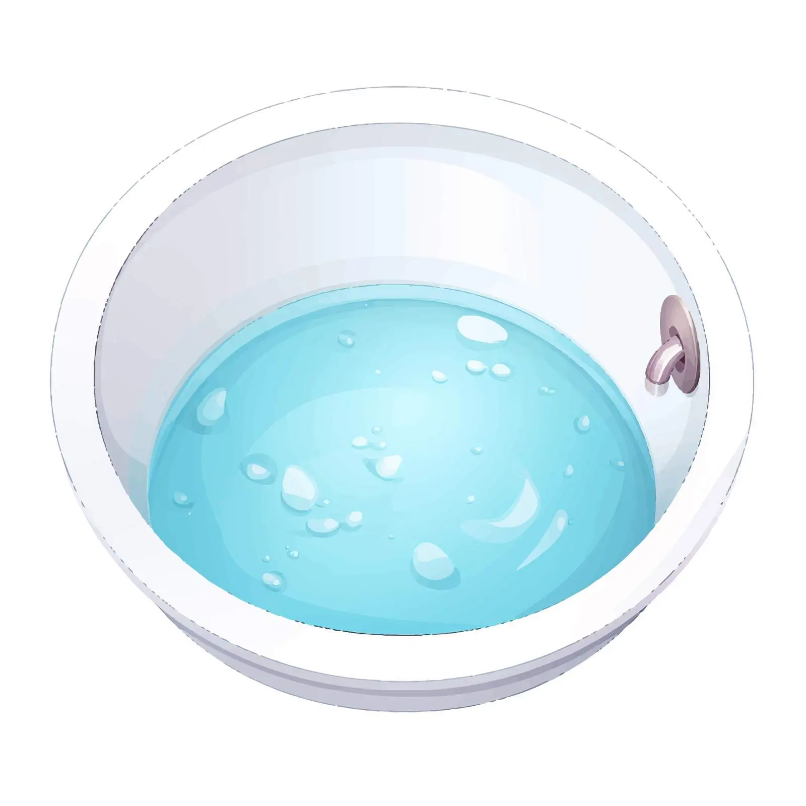 Top View Bathing Cup on White Background — free download from Dotvec