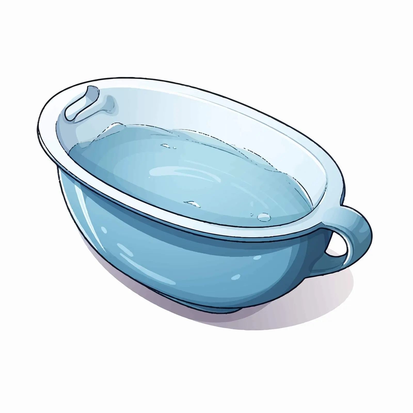 Top View Bathing Cup on White Background — free download from Dotvec