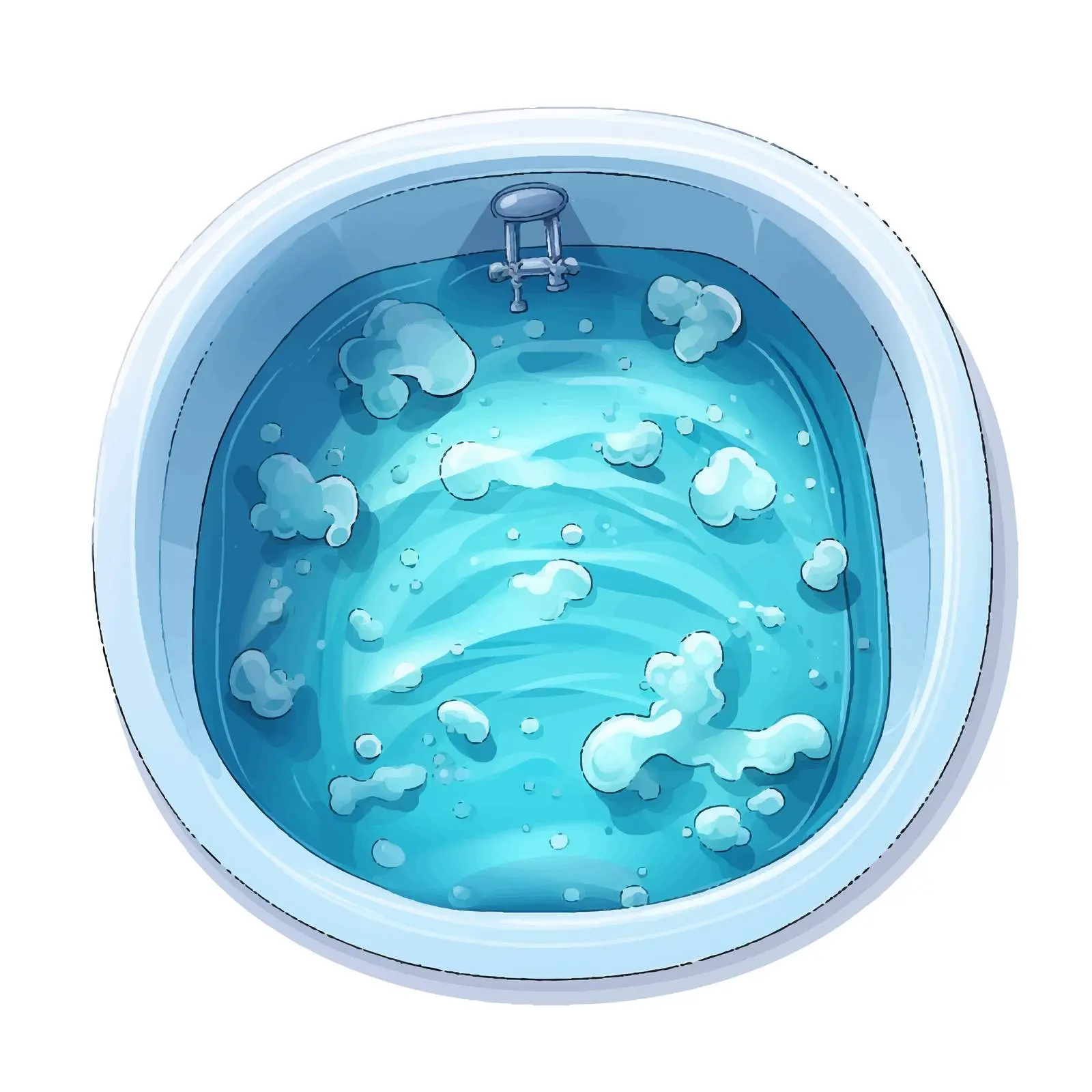 Top View Bathing Cup on White Background — free download from Dotvec