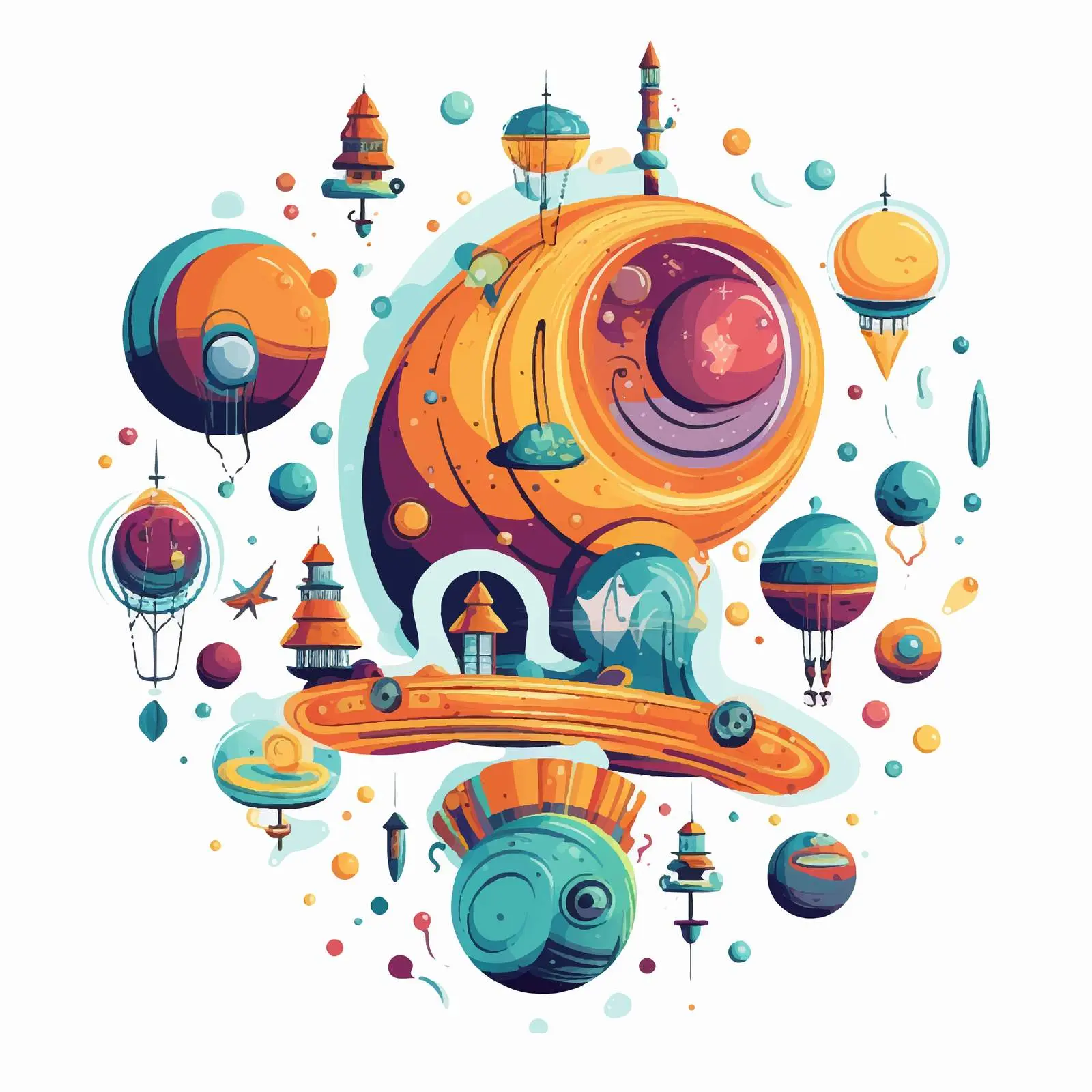 Cartoon Vector on White Background Top View — free download from Dotvec