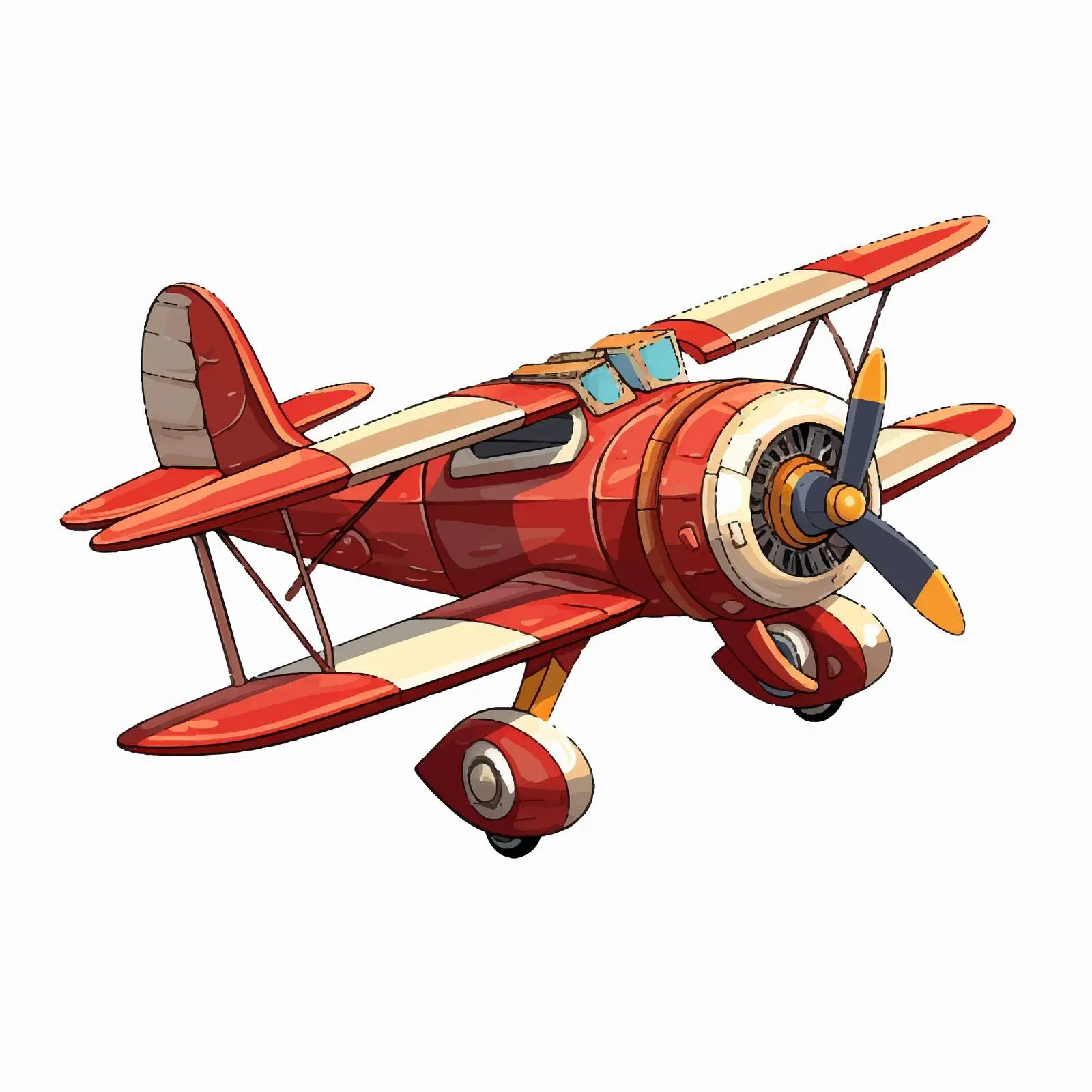 Top View Cartoon Vector on White Background — free download from Dotvec