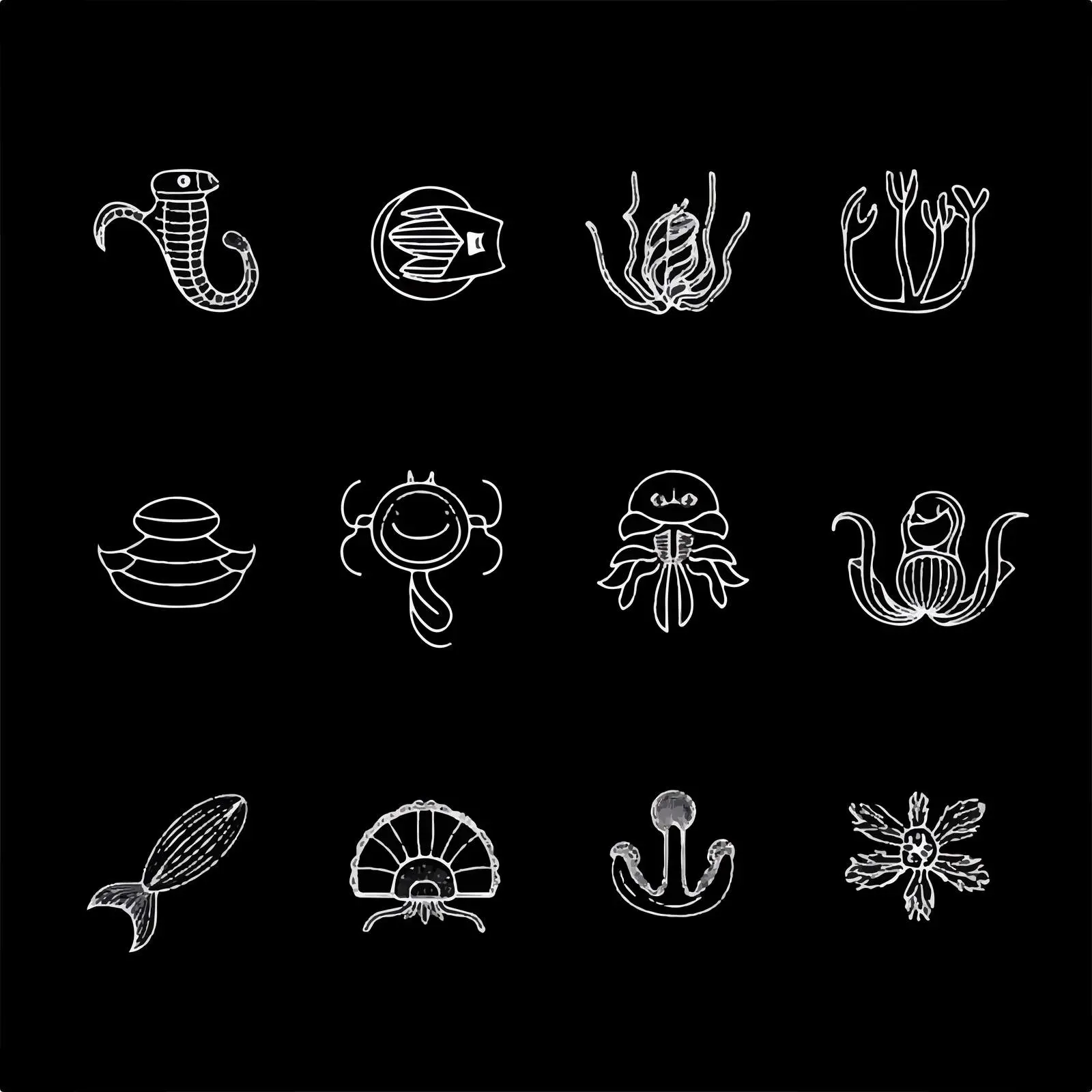 Isolated Sea Life Icon Set Vector Design — free download from Dotvec