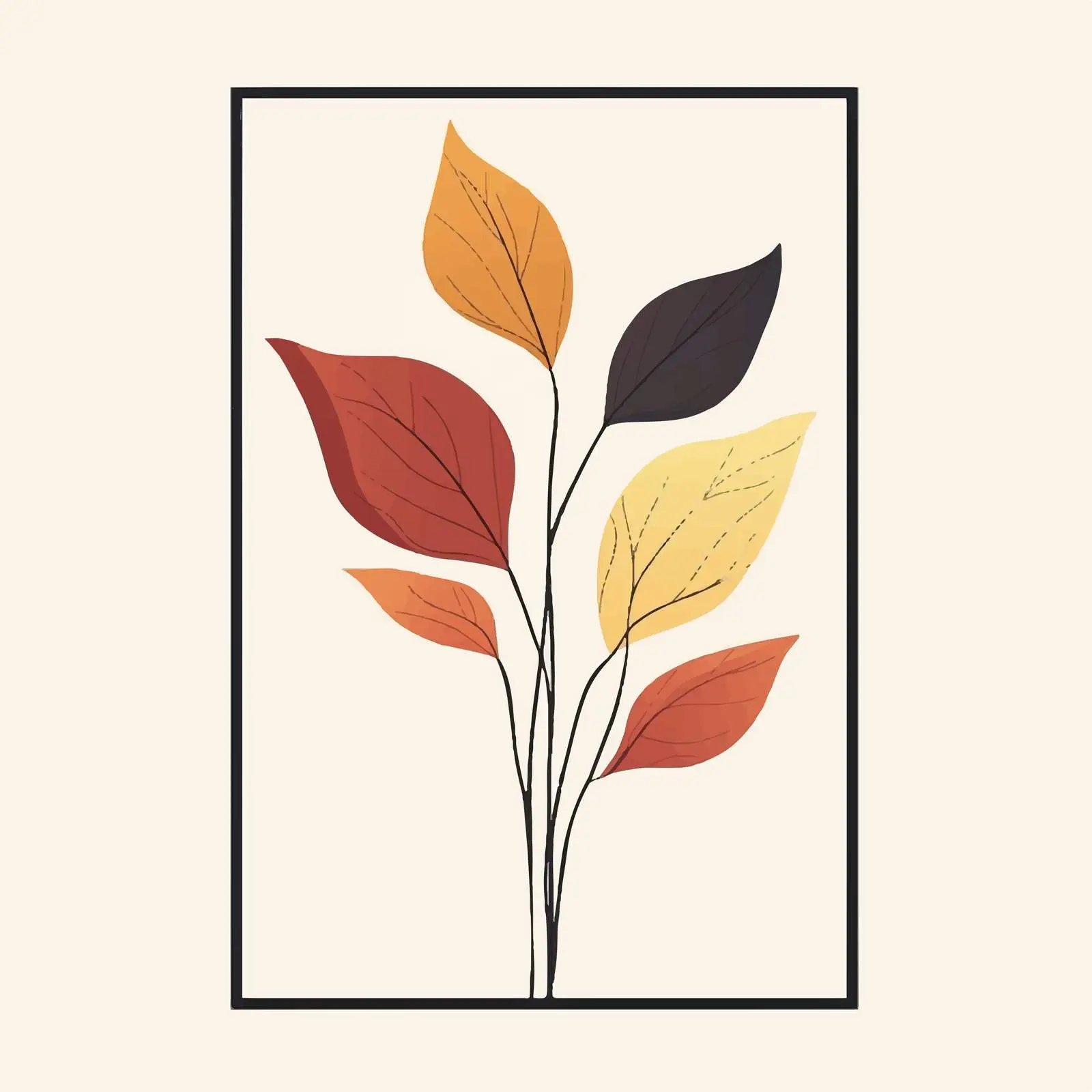 Isolated Autumn Leaves Vector Design — free download from Dotvec