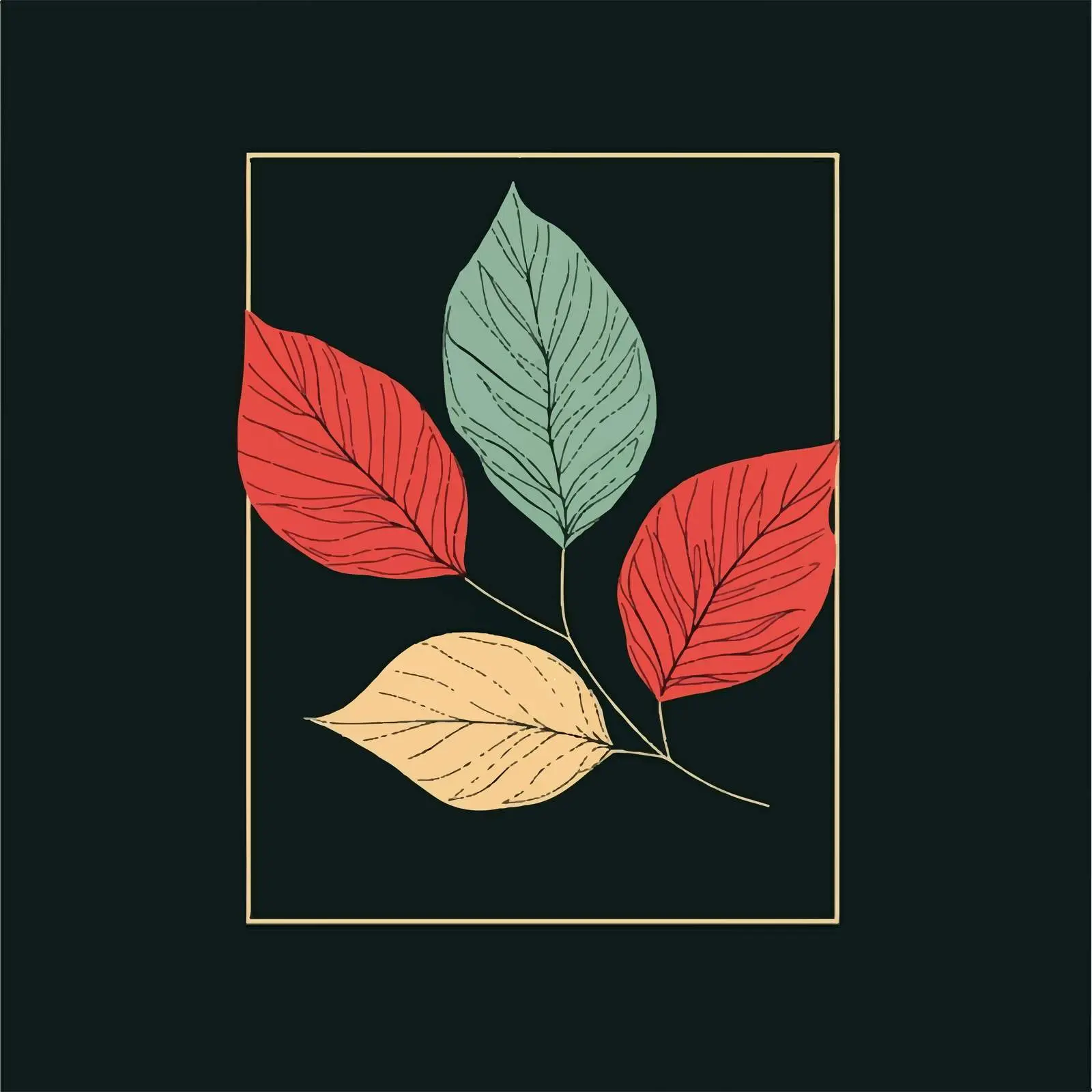 Isolated Autumn Leaves Vector Design — free download from Dotvec