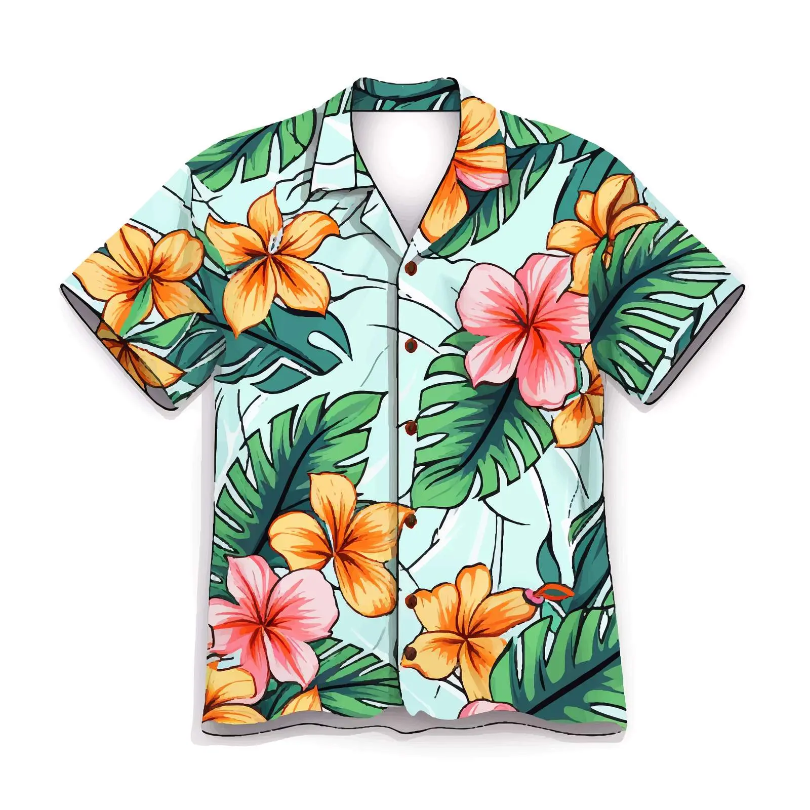 Isolated Tropical Shirt Cartoon Vector Design — free download from Dotvec