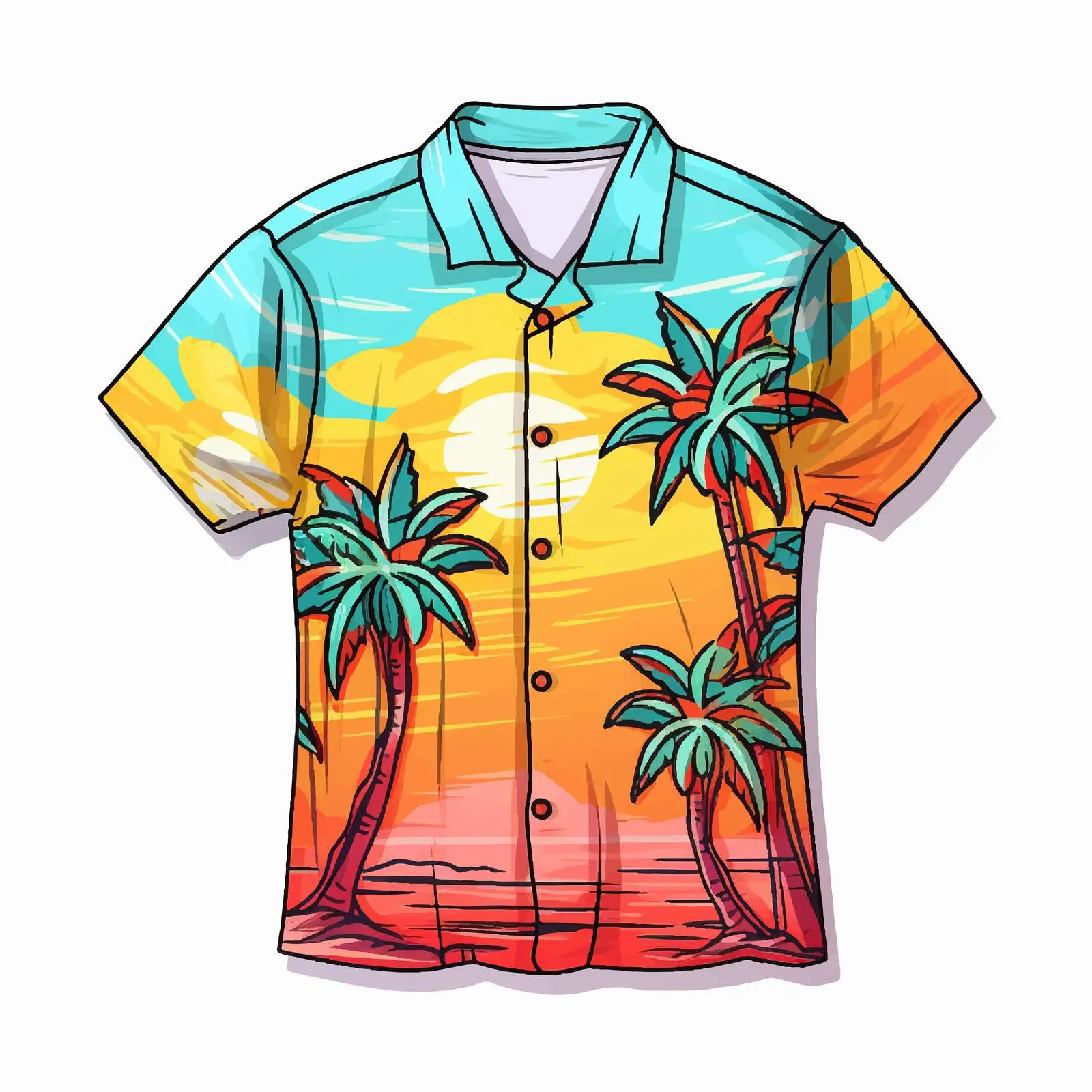 Isolated Tropical Shirt Vector Design — free download from Dotvec