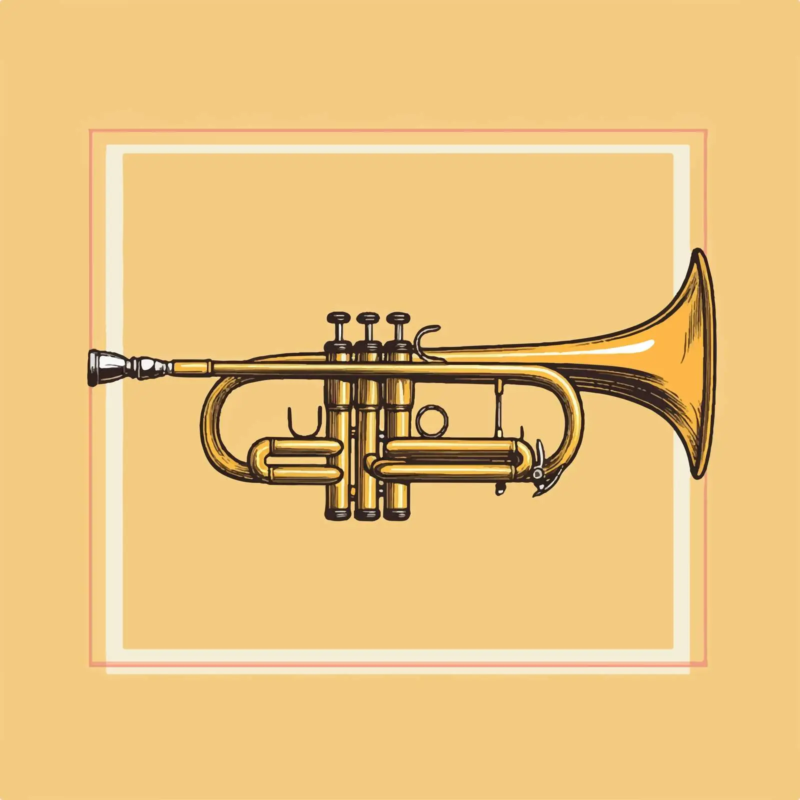 Isolated Trumpet Vector Art Design — free download from Dotvec