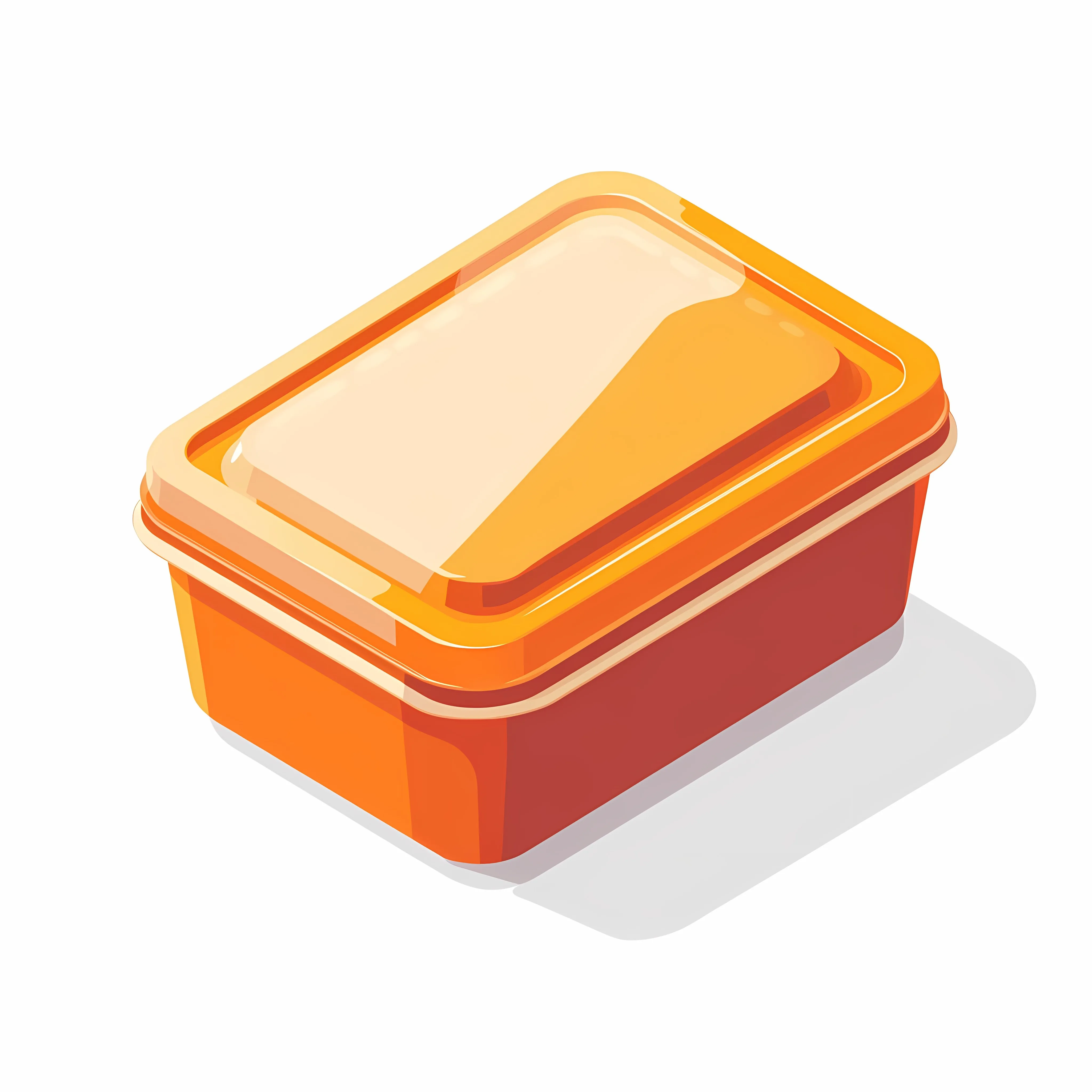 Isometric Food Plastic Box Vector Icon — free download from Dotvec