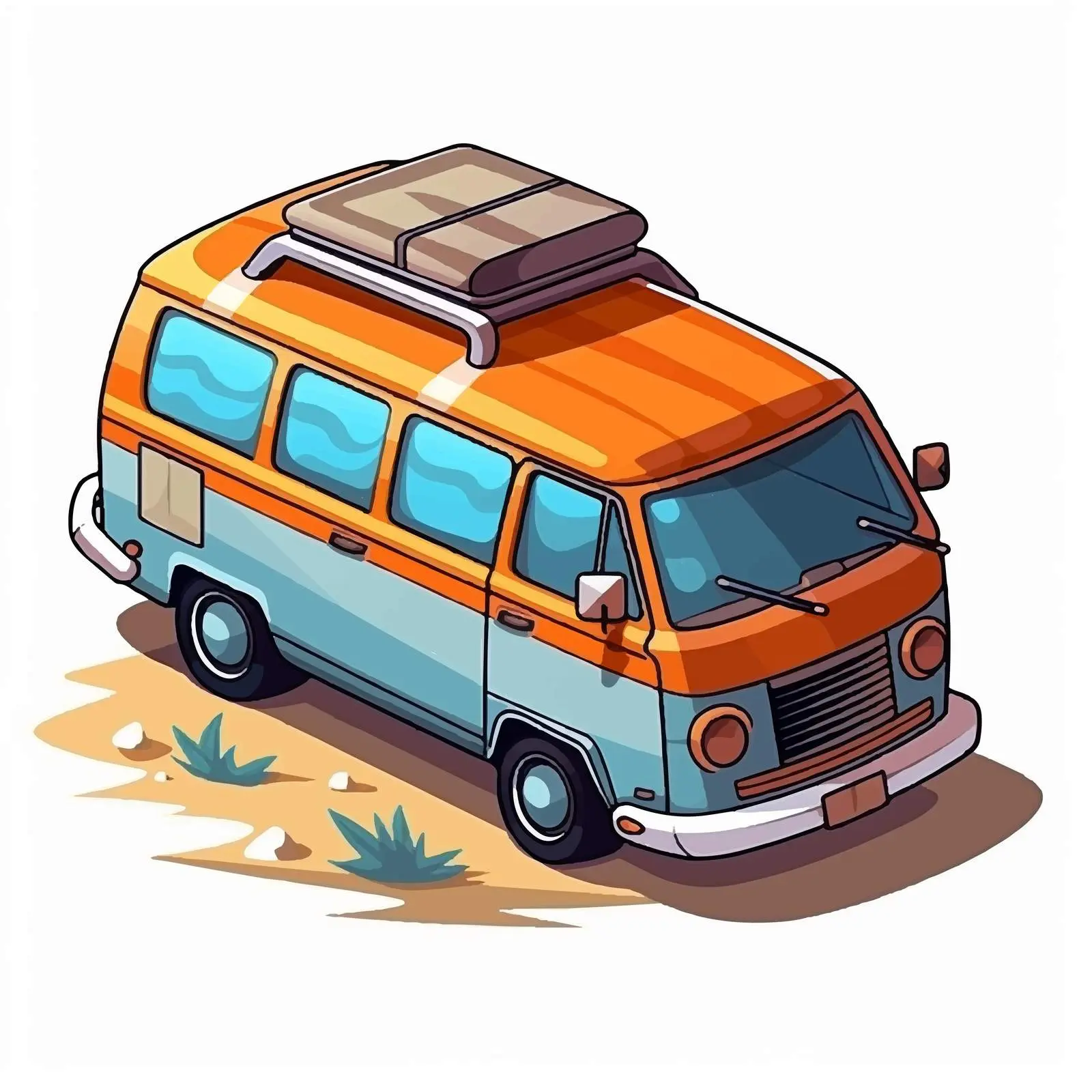 Isometric Vehicle Design Cartoon Vector Illustration – free 3d effect image from Dotvec