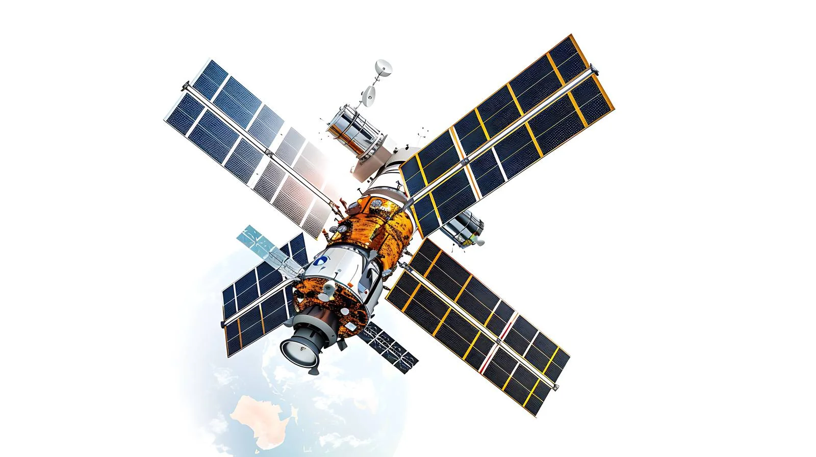 Space Station Observing Earth from Space — free download from Dotvec