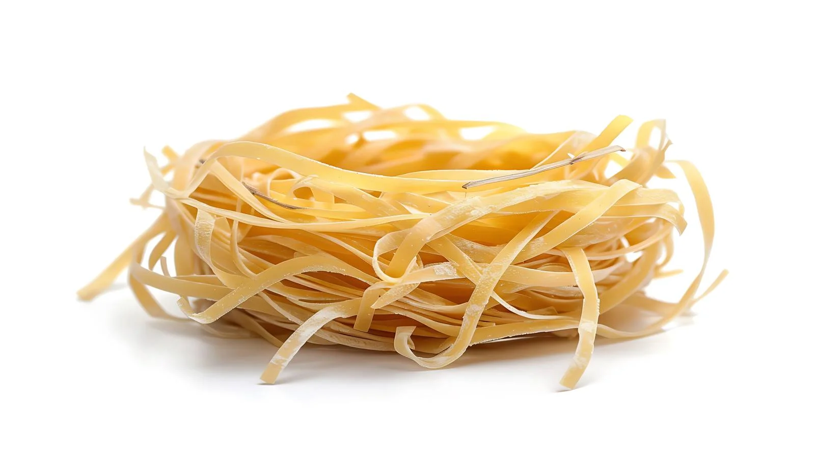 Authentic Italian Egg Pasta Nest Isolated — free download from Dotvec