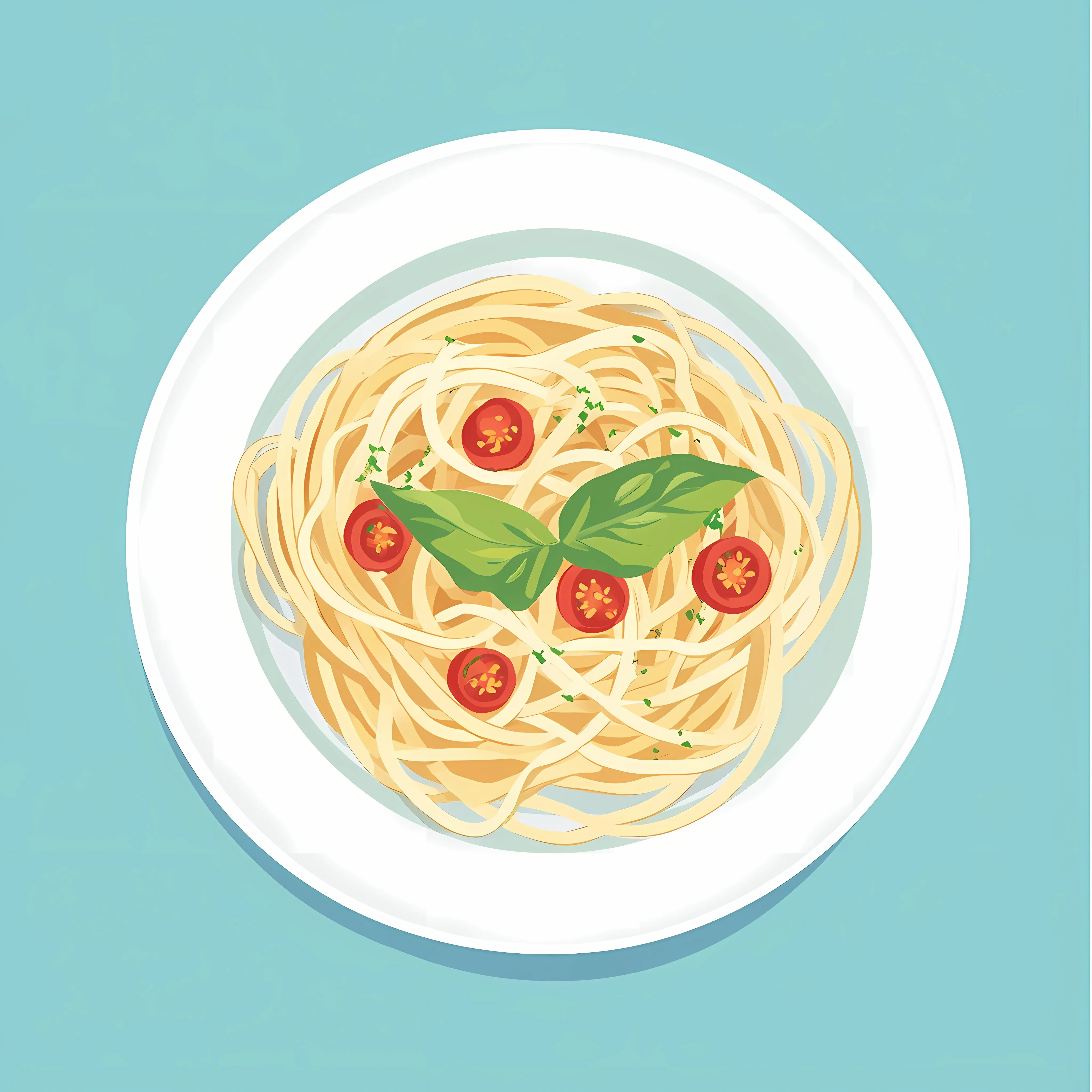 Italian Noodles Recipes Vector Illustration — free download from Dotvec