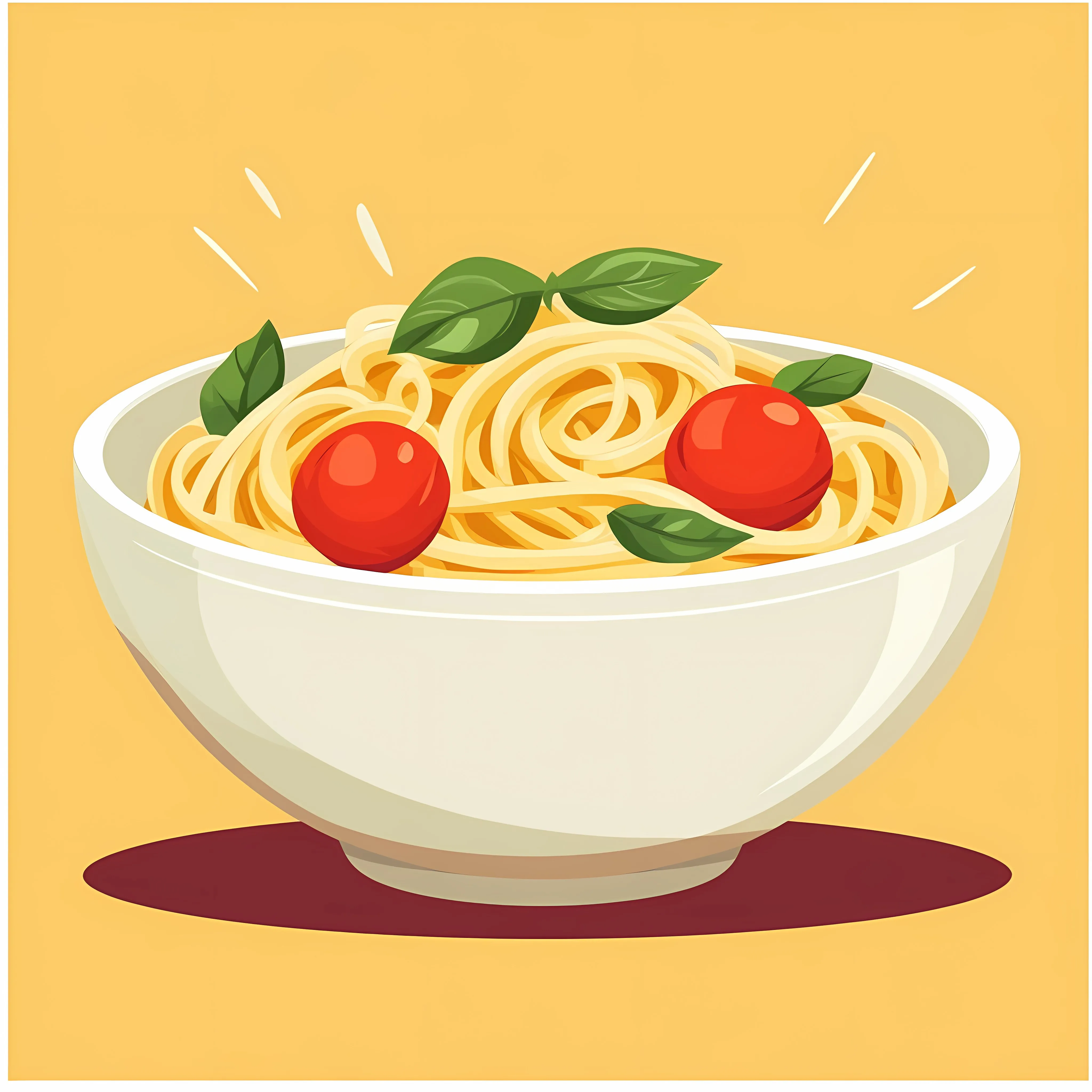 Italian Noodles Vector Food Recipe Illustration — free download from Dotvec