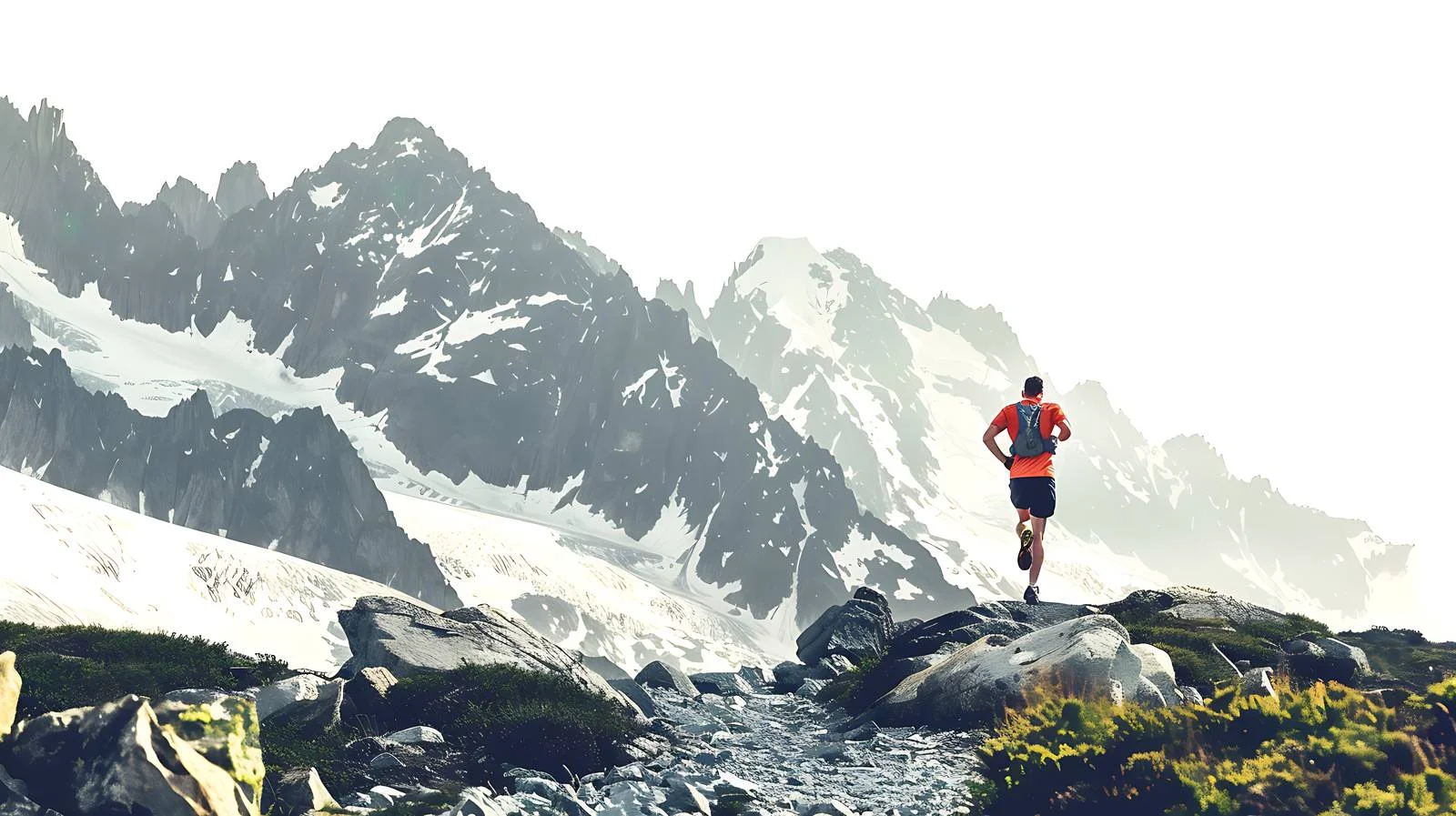 Trail Running near Monte Rosa in Italy — free download from Dotvec