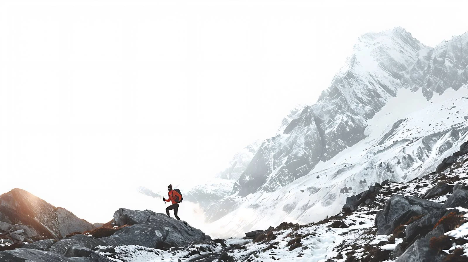 Trail Runner Near Monte Rosa in Italy — free download from Dotvec