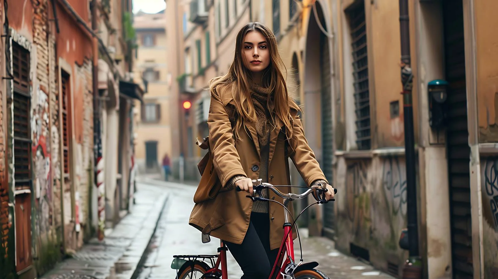 Bologna Young Woman Fashion Portrait — free download from Dotvec