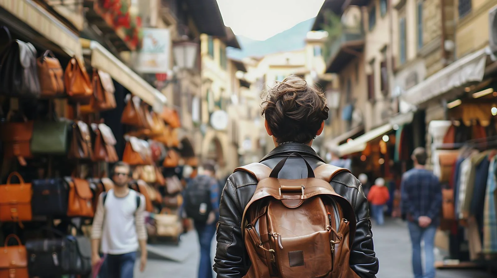 Tourist Admiring Florence Landmark — free download from Dotvec