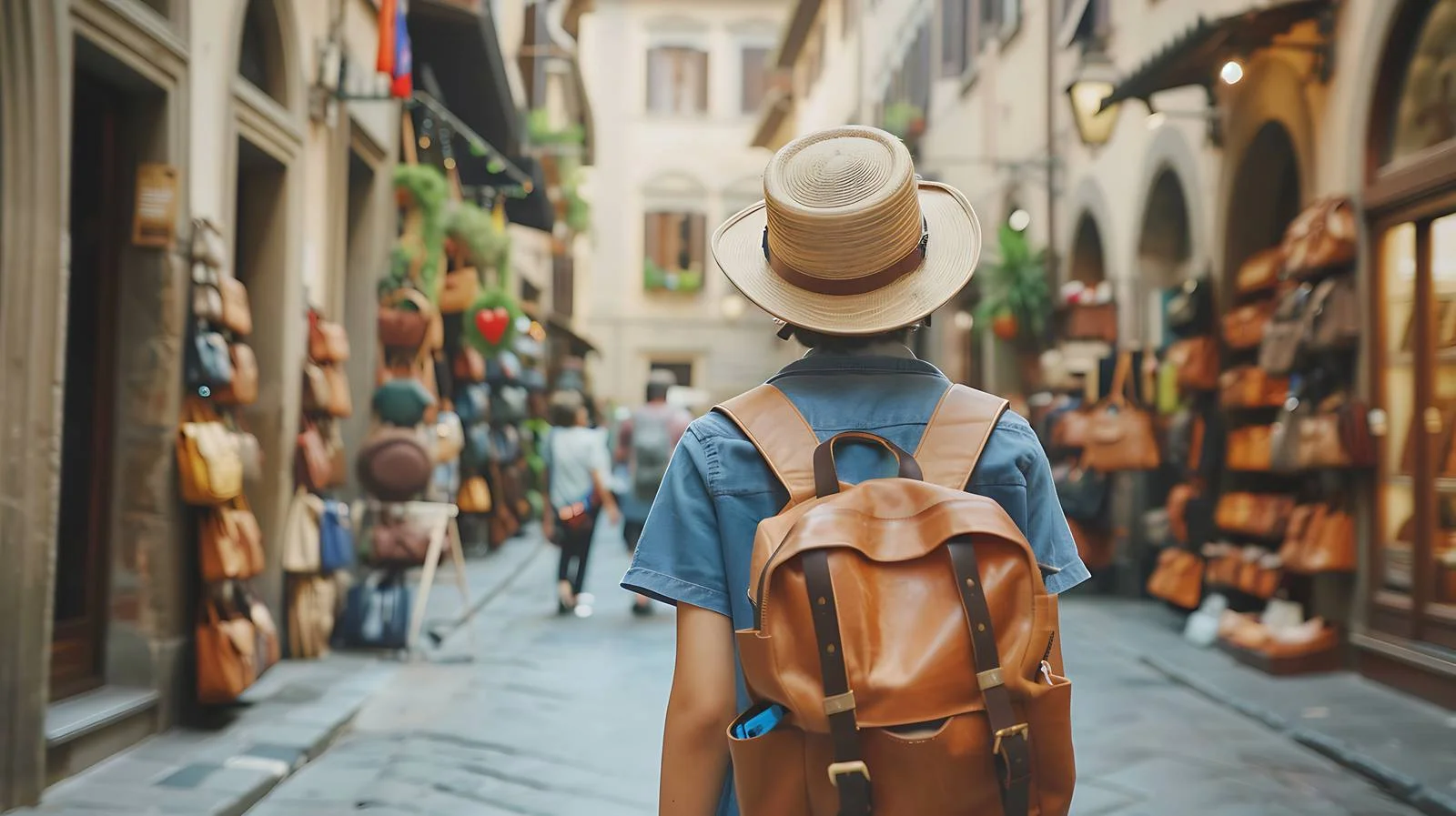 Florence Tourist Watching Architecture — free download from Dotvec