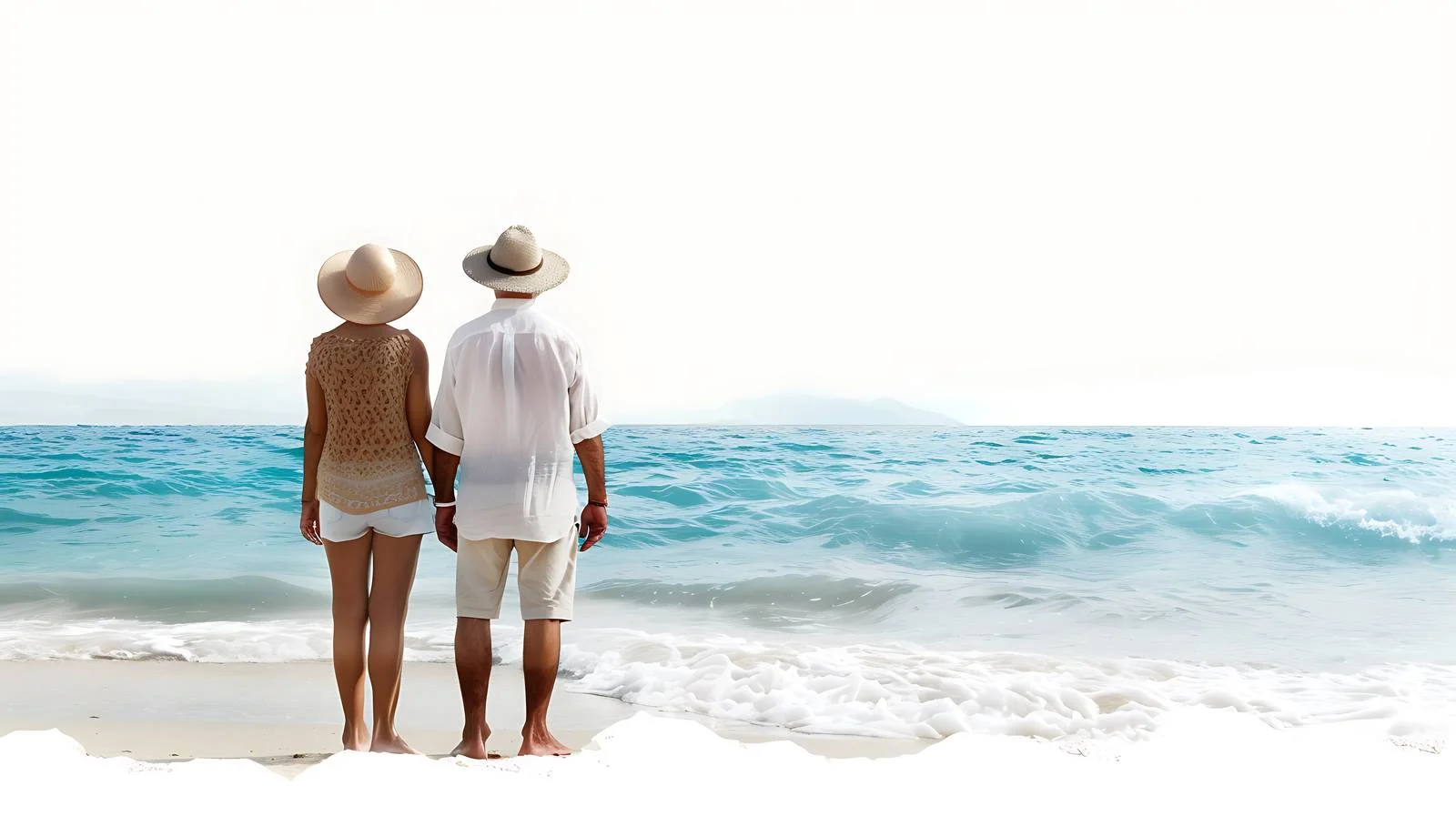 Sicily Senior Couple Beach Observation — free download from Dotvec