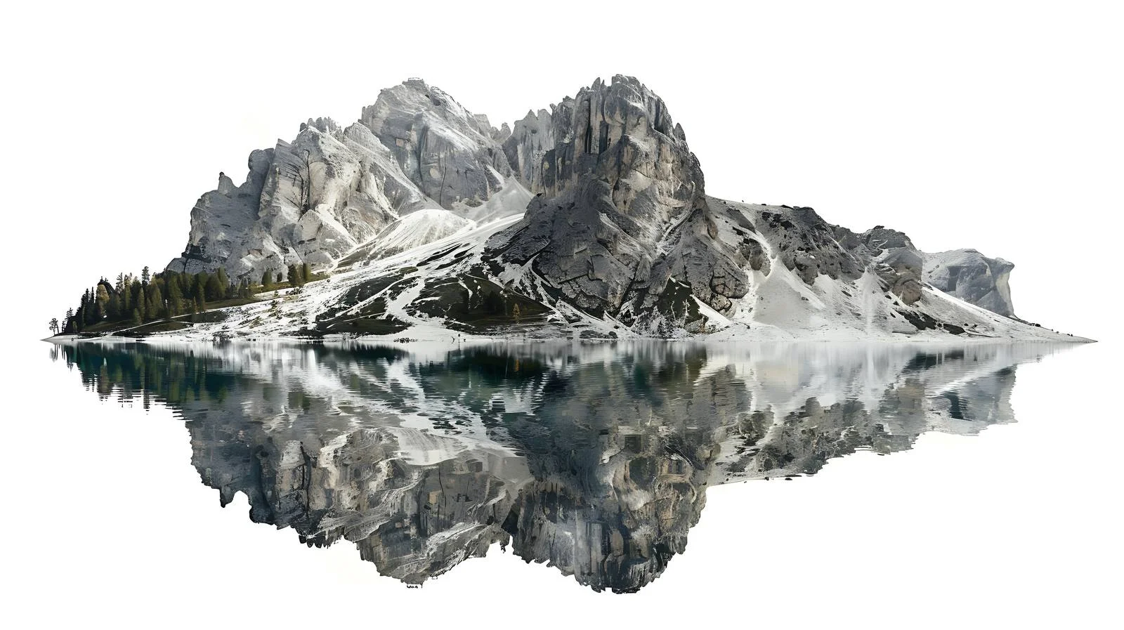 Idyllic Lake Fanes-Sen in South Tyrol — free download from Dotvec