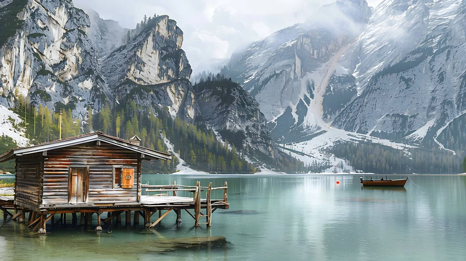 Northern Italy Mountain Lake Sunset View — free download from Dotvec