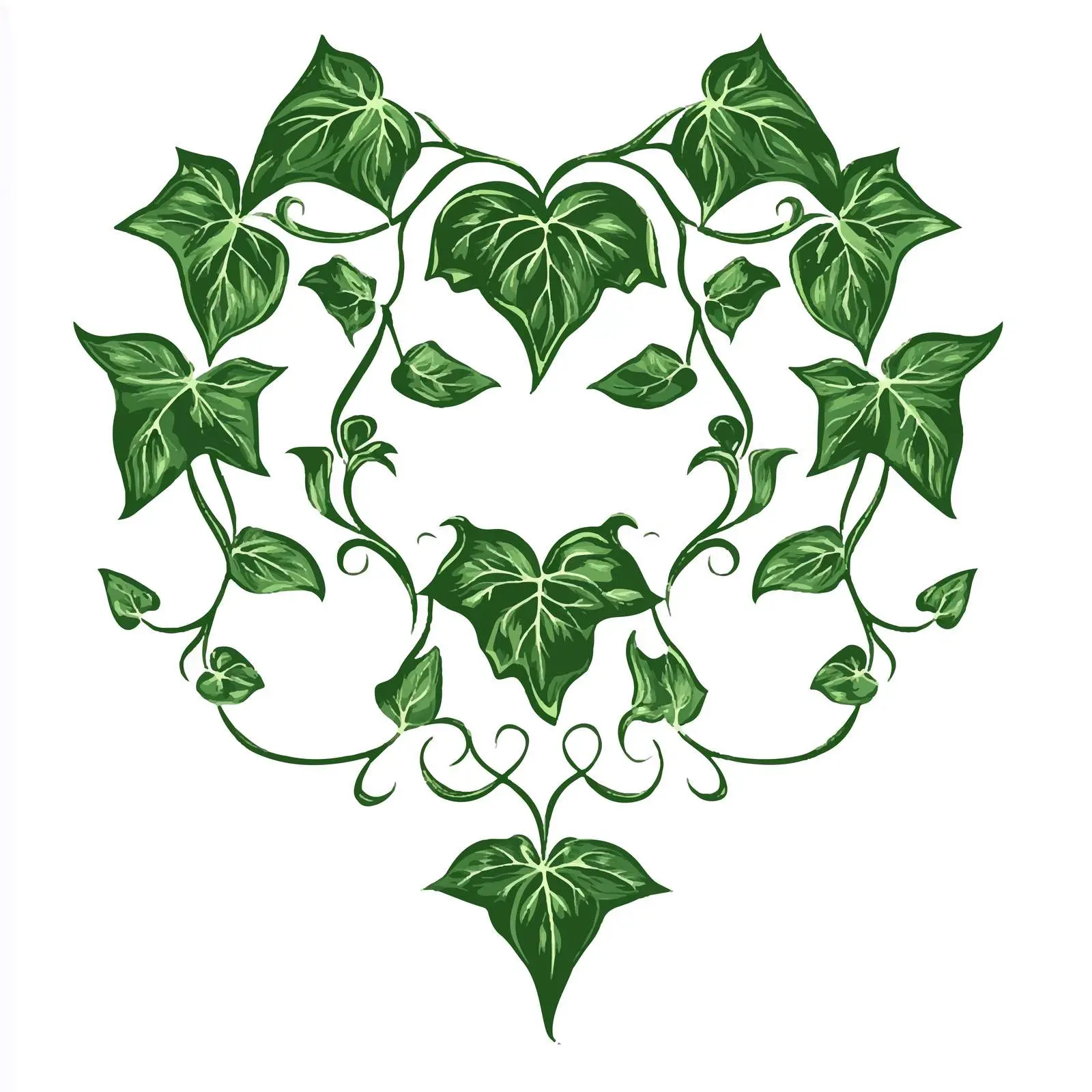 Elegant Ivy Ornament Vector Design — free download from Dotvec