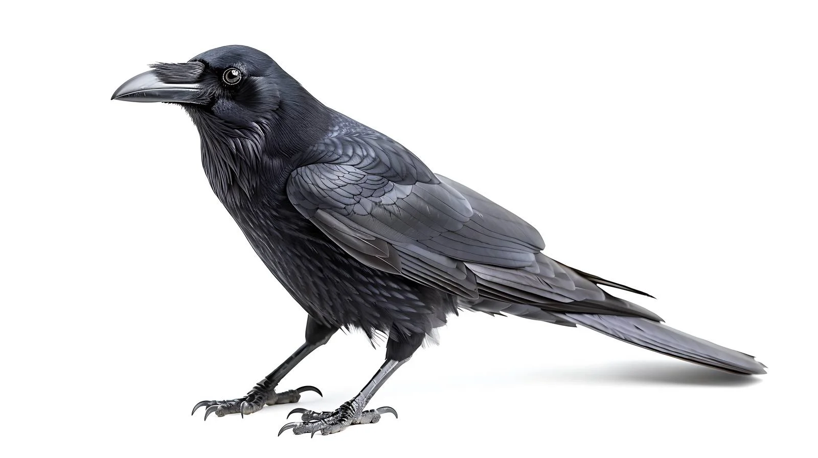 Elegant Jackdaw Crow on White Background — free download from Dotvec