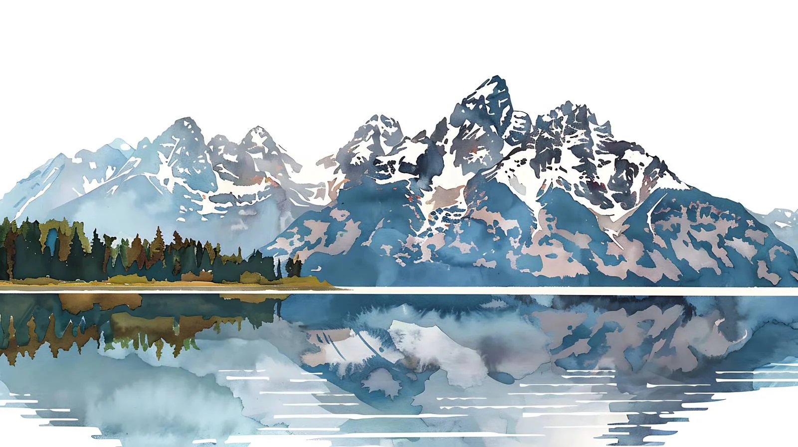 Scenic Jackson Lake and Grand Teton — free download from Dotvec