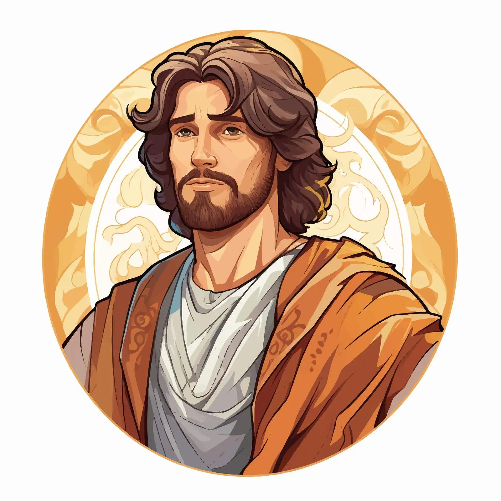 James Brother of Jesus Pastel Illustration — free download from Dotvec