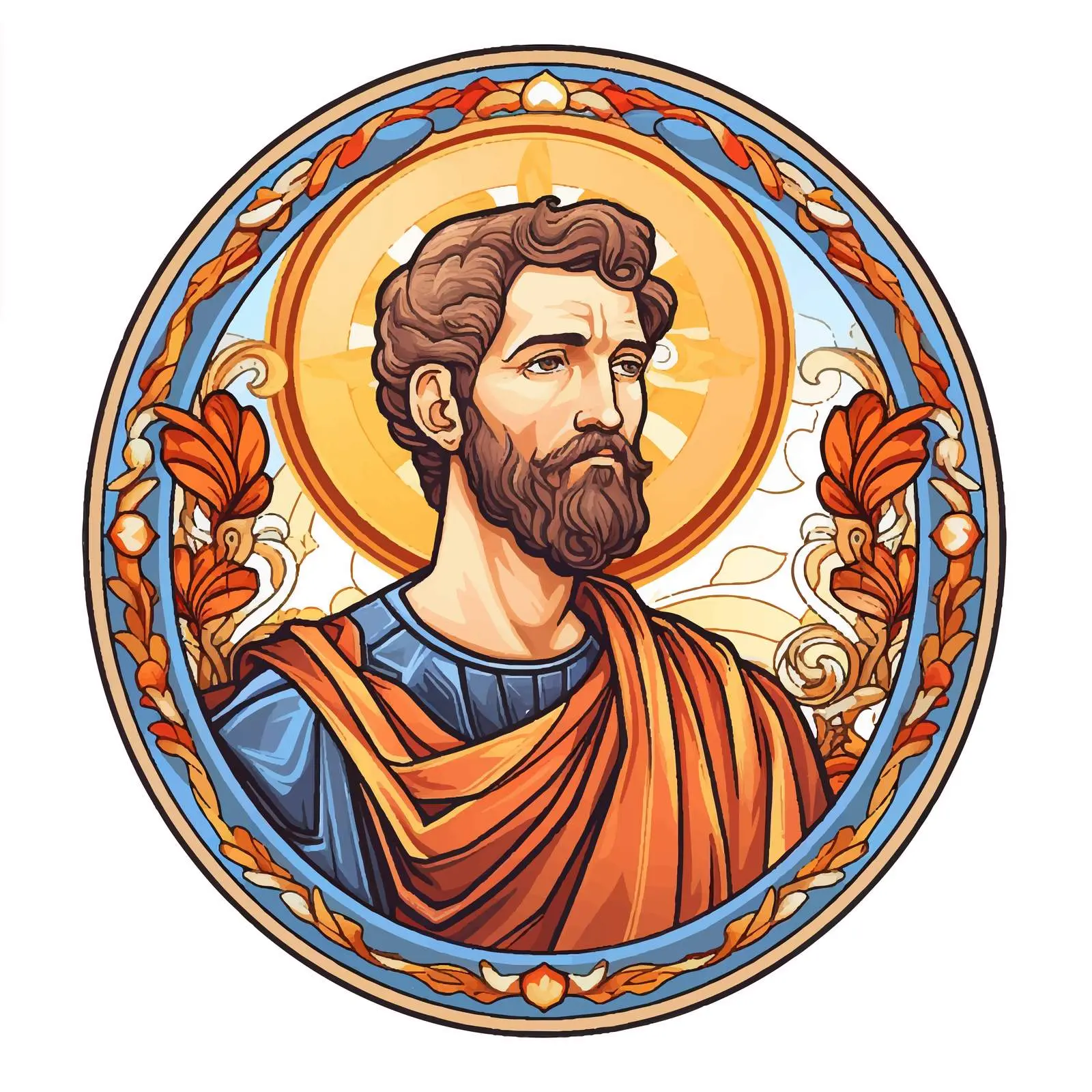 Byzantine Style Illustration of James, Brother of Jesus — free download from Dotvec