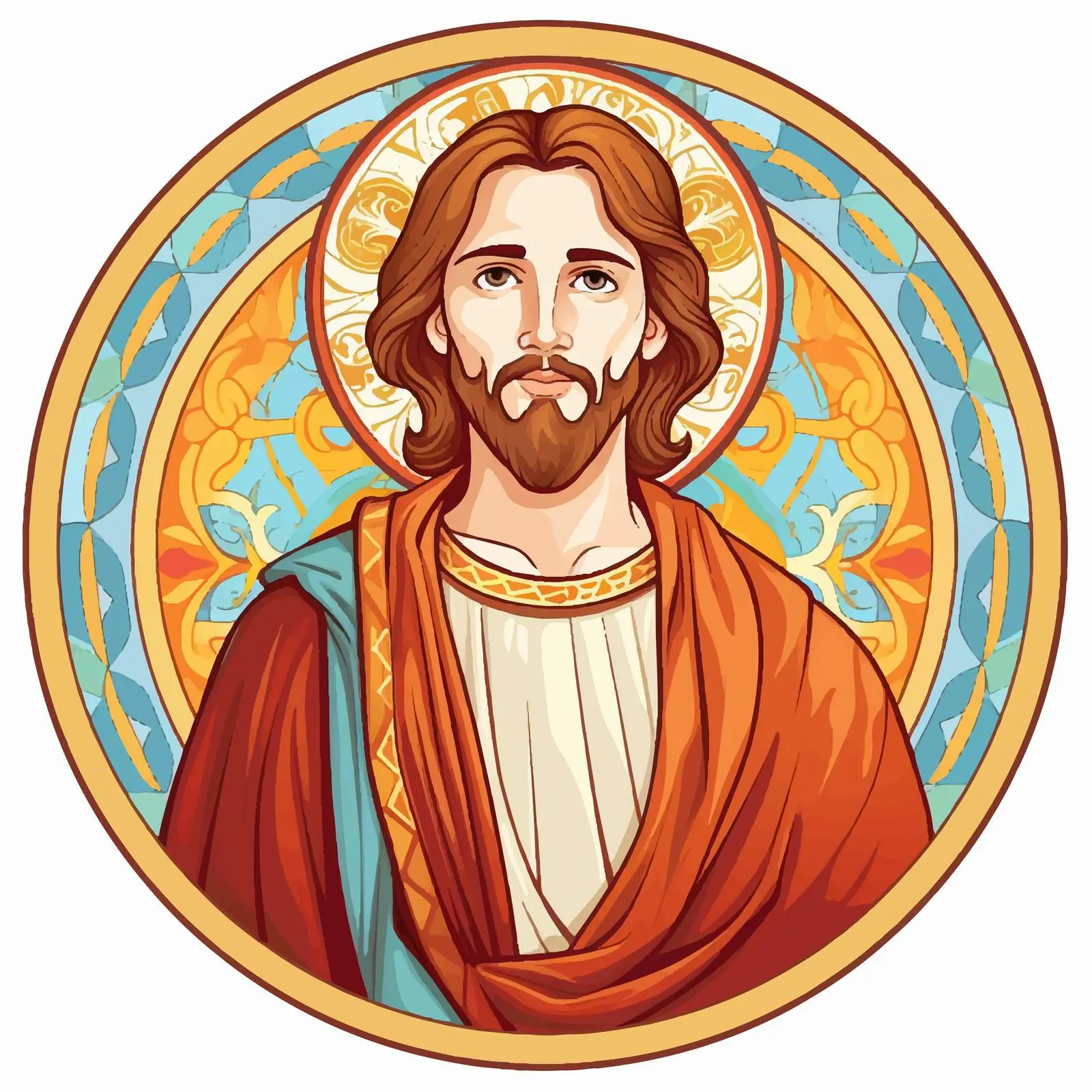 Byzantine Illustration of James, Brother of Jesus — free download from Dotvec