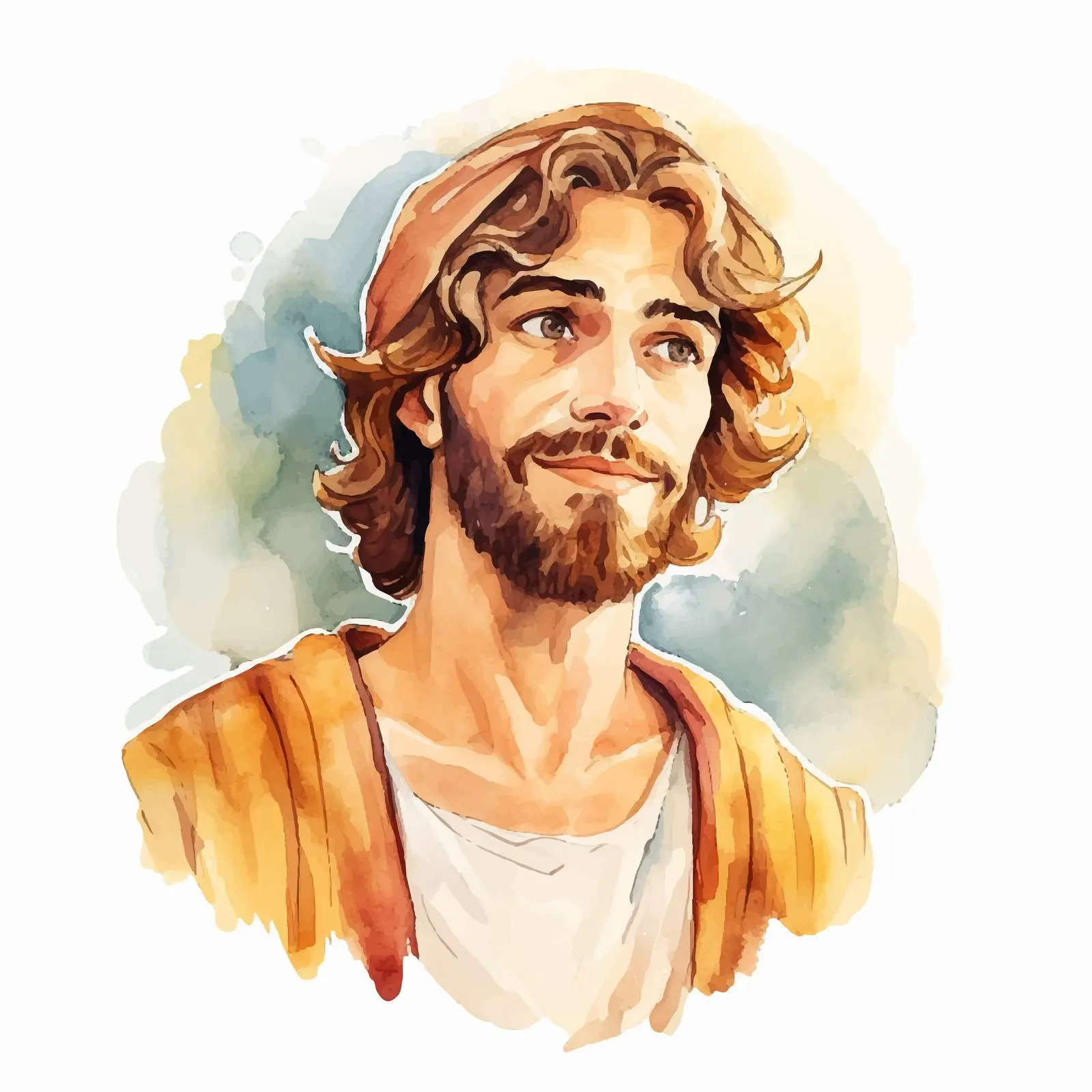 Watercolor Illustration of James, Brother of Jesus – free biblical illustrations image from Dotvec