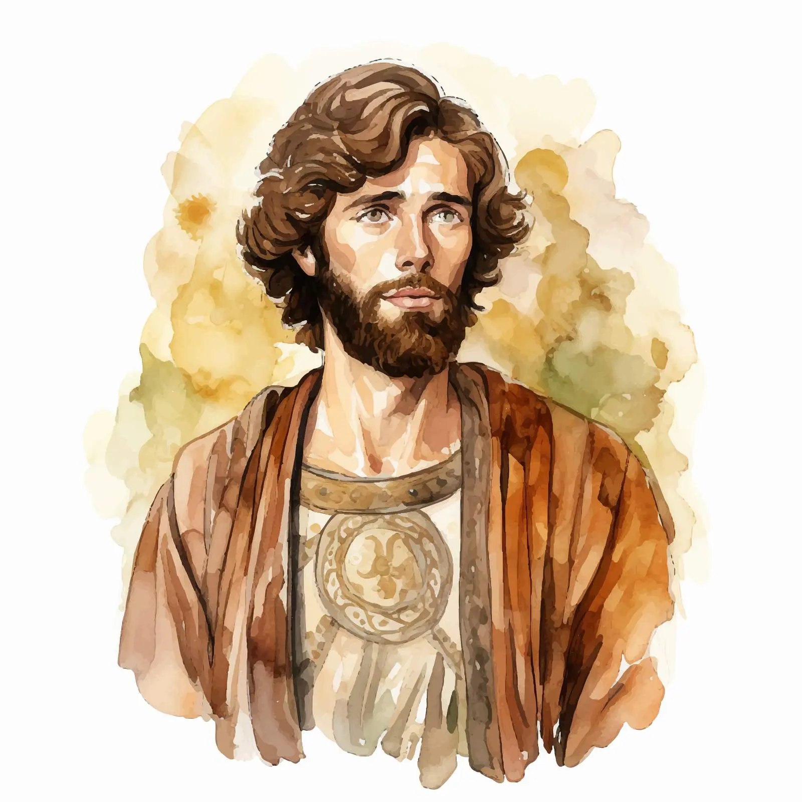 Watercolor Illustration of James, Brother of Jesus — free download from Dotvec