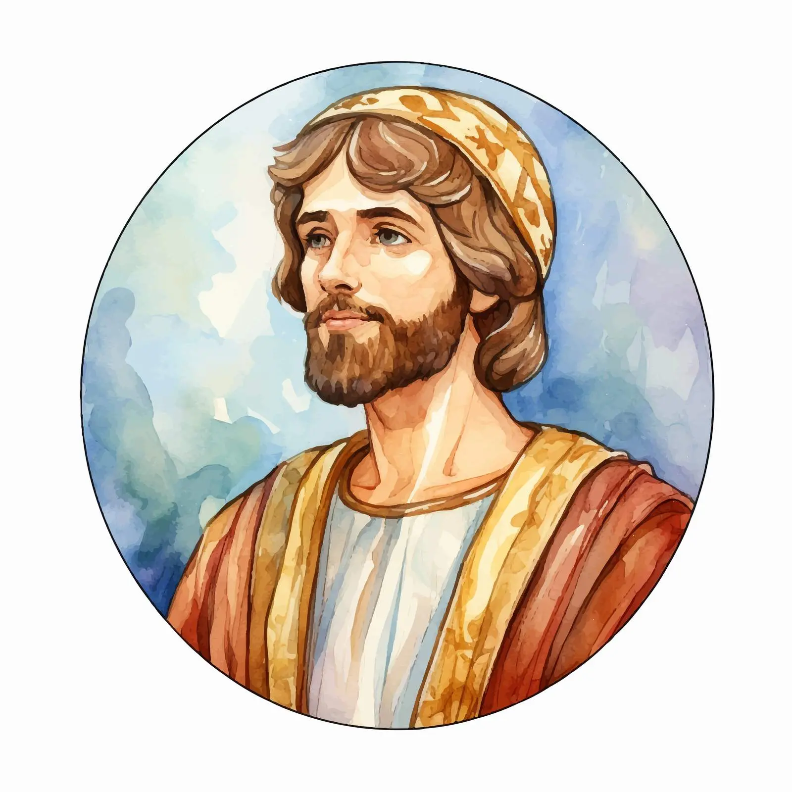James, Brother of Jesus Watercolor Illustration — free download from Dotvec