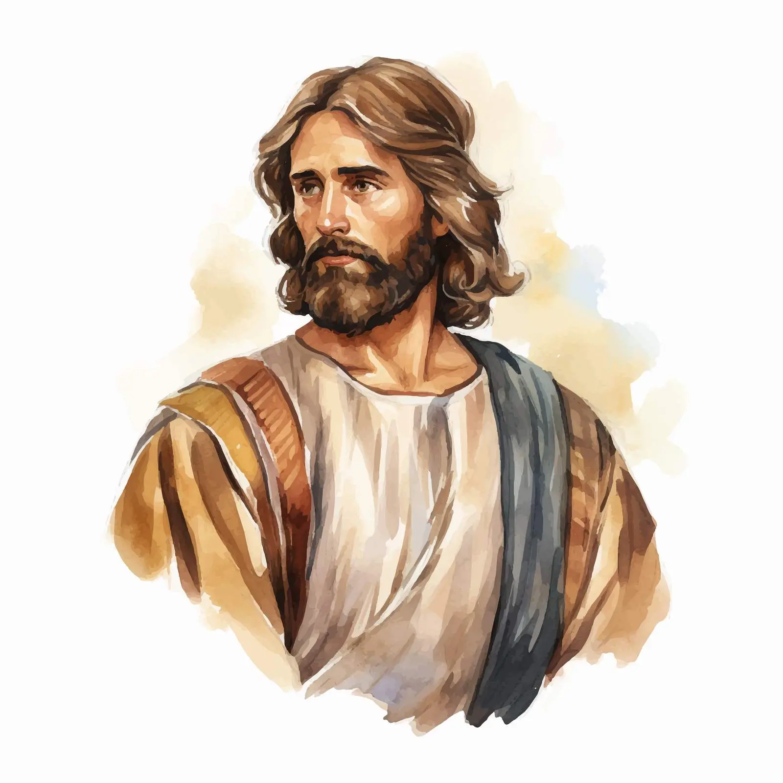 James, Brother of Jesus Watercolor Illustration — free download from Dotvec