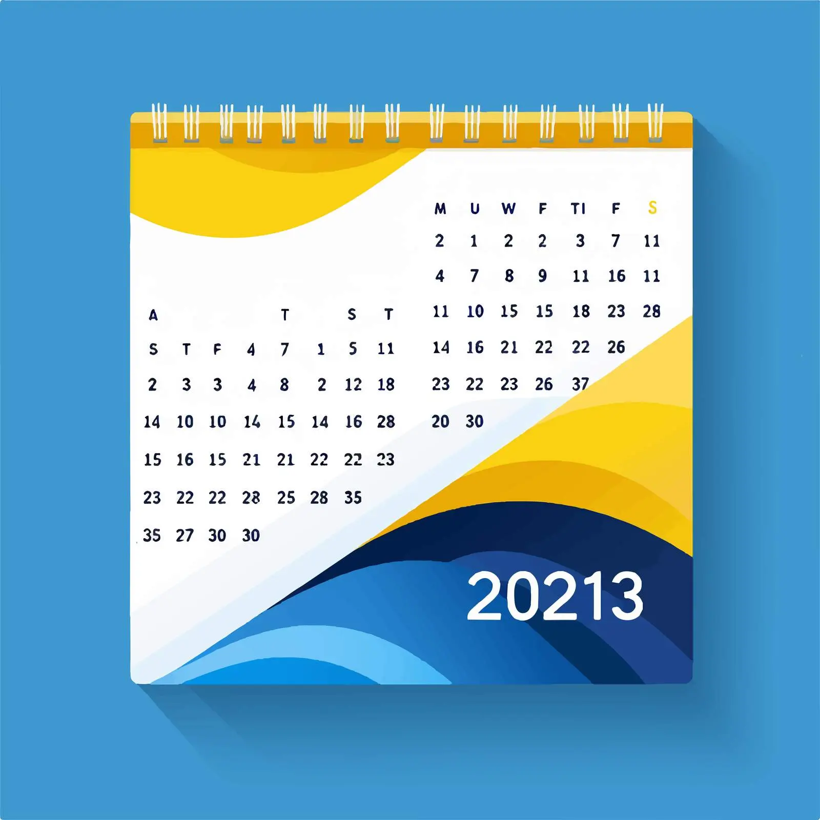 Geometric January 2023 Calendar Template for Business – free printable calendar image from Dotvec
