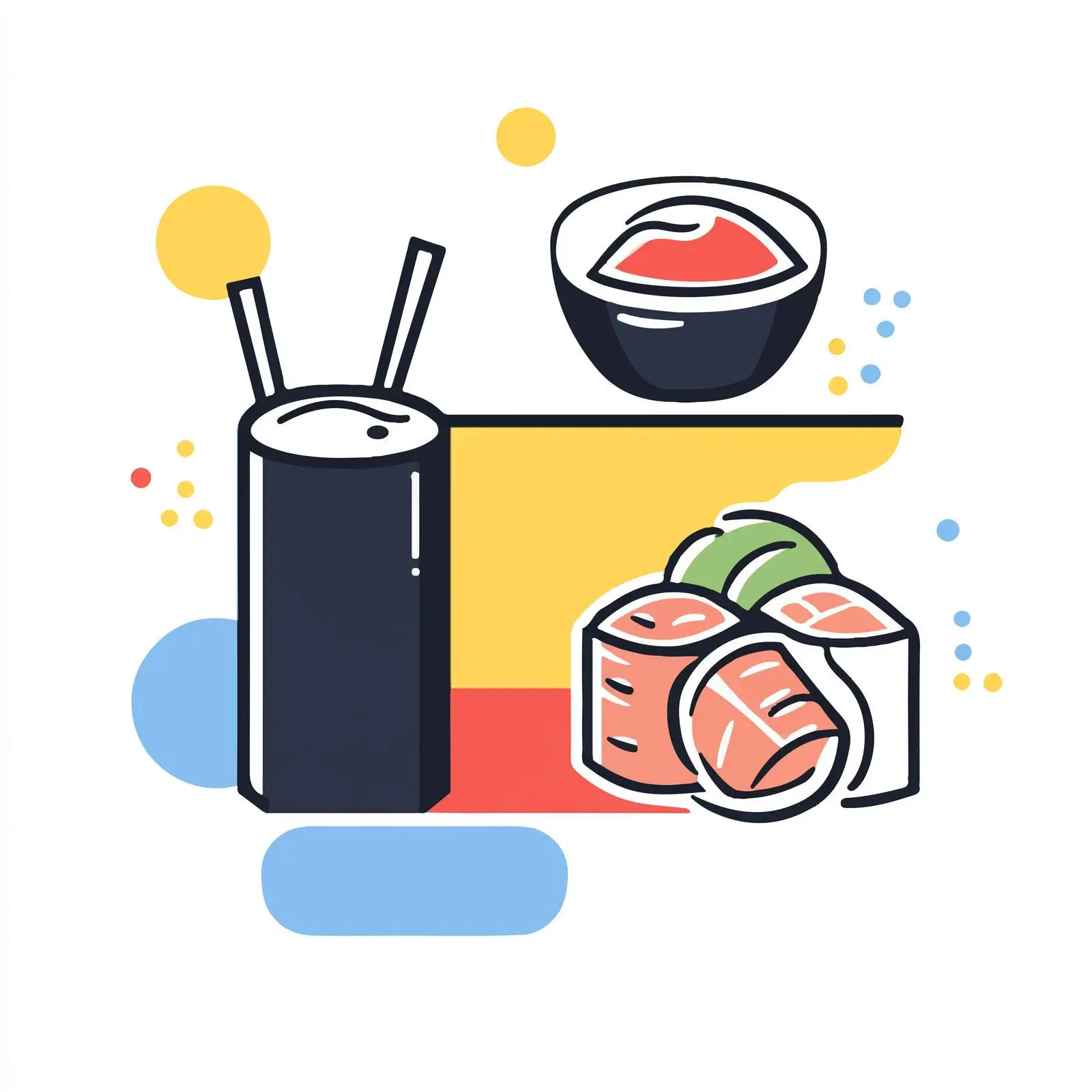 Outline Icon of Japanese Food Vector Design — free download from Dotvec