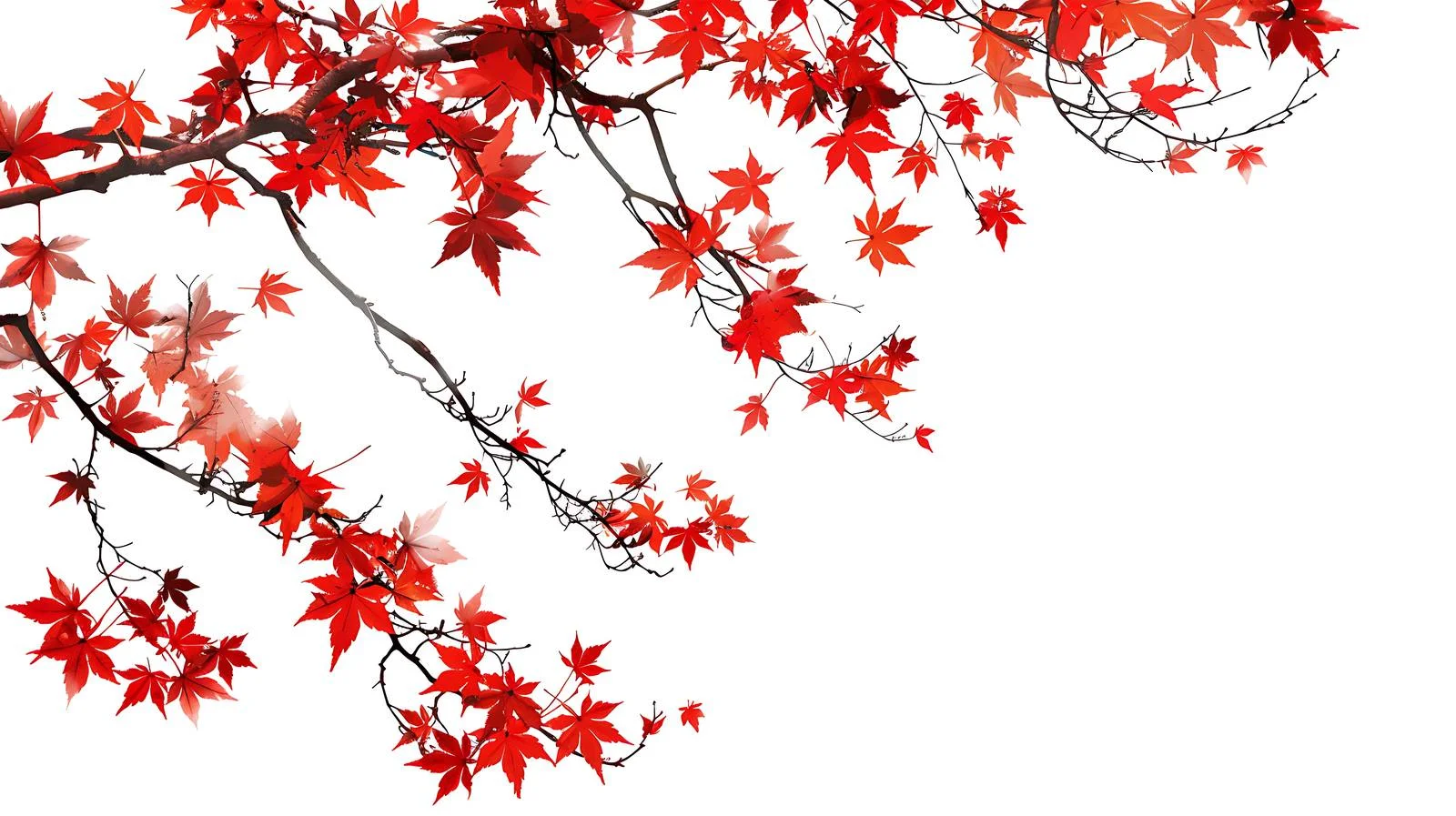 Japanese Red Leaf Season Isolated — free download from Dotvec