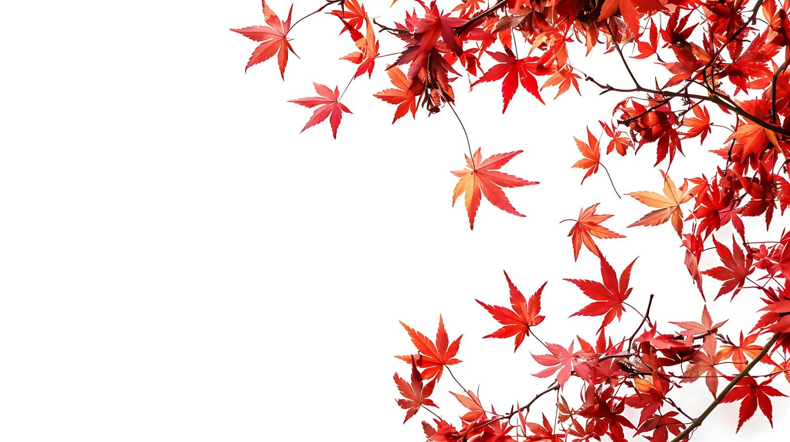 Japanese Red Leaf Season Isolated — free download from Dotvec