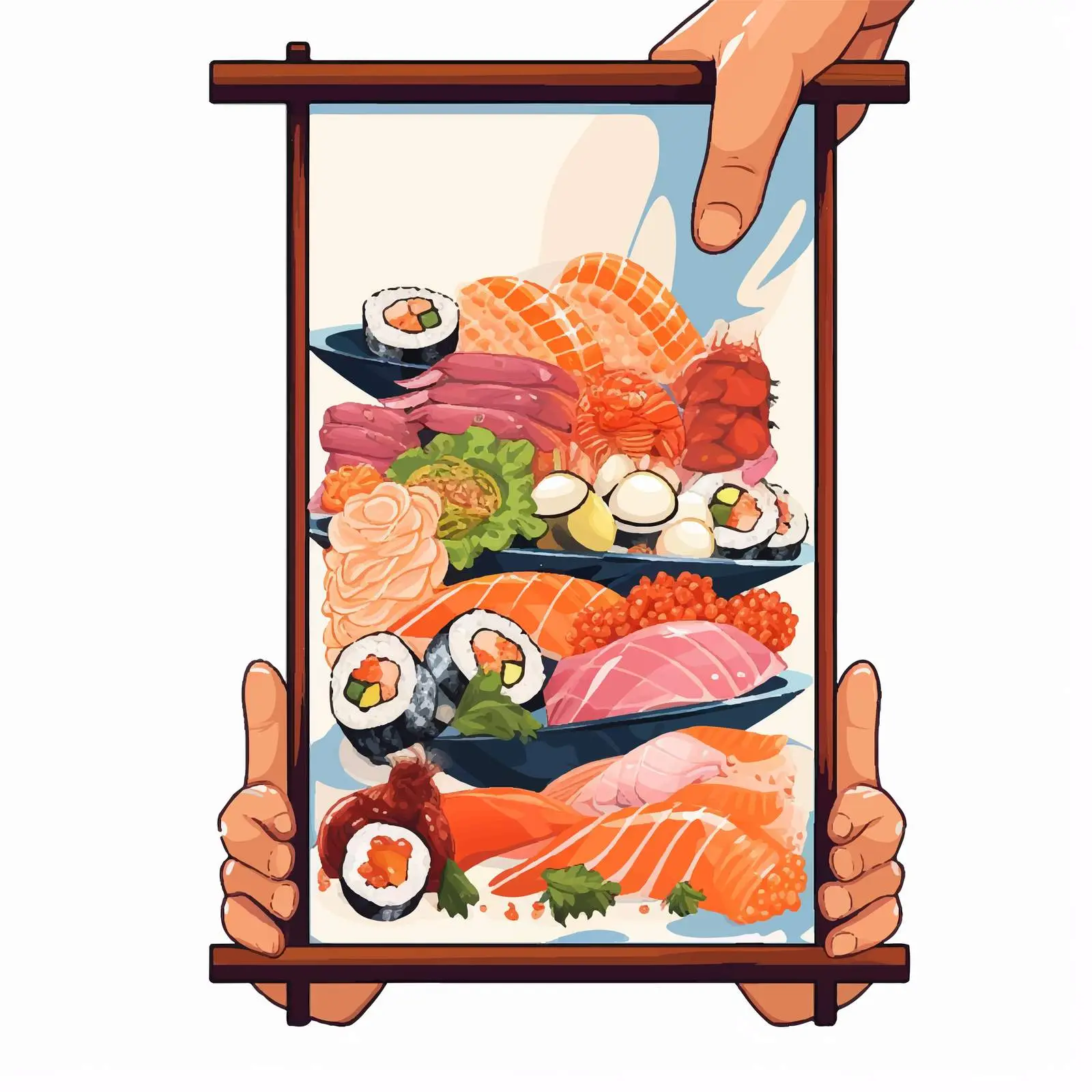 Japanese Restaurant Menu Cover Design Template – free menu layout image from Dotvec