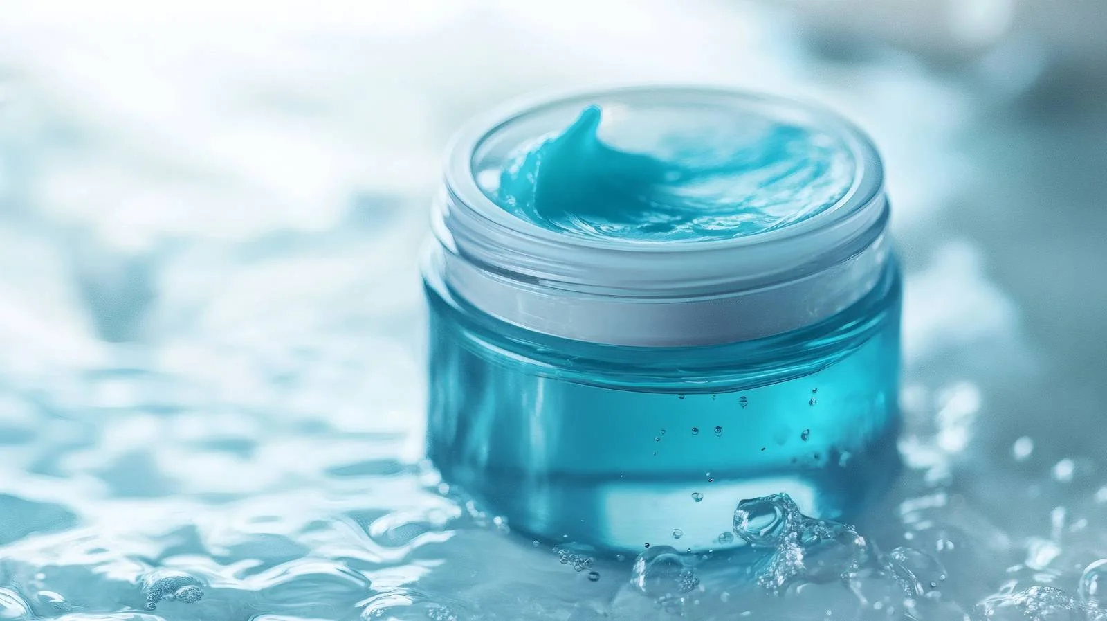 Luxurious Beauty Cream Jar on Water — free download from Dotvec