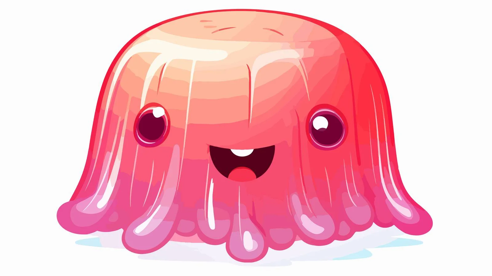 Colorful Jellyfish Cartoon Vector Illustration — free download from Dotvec