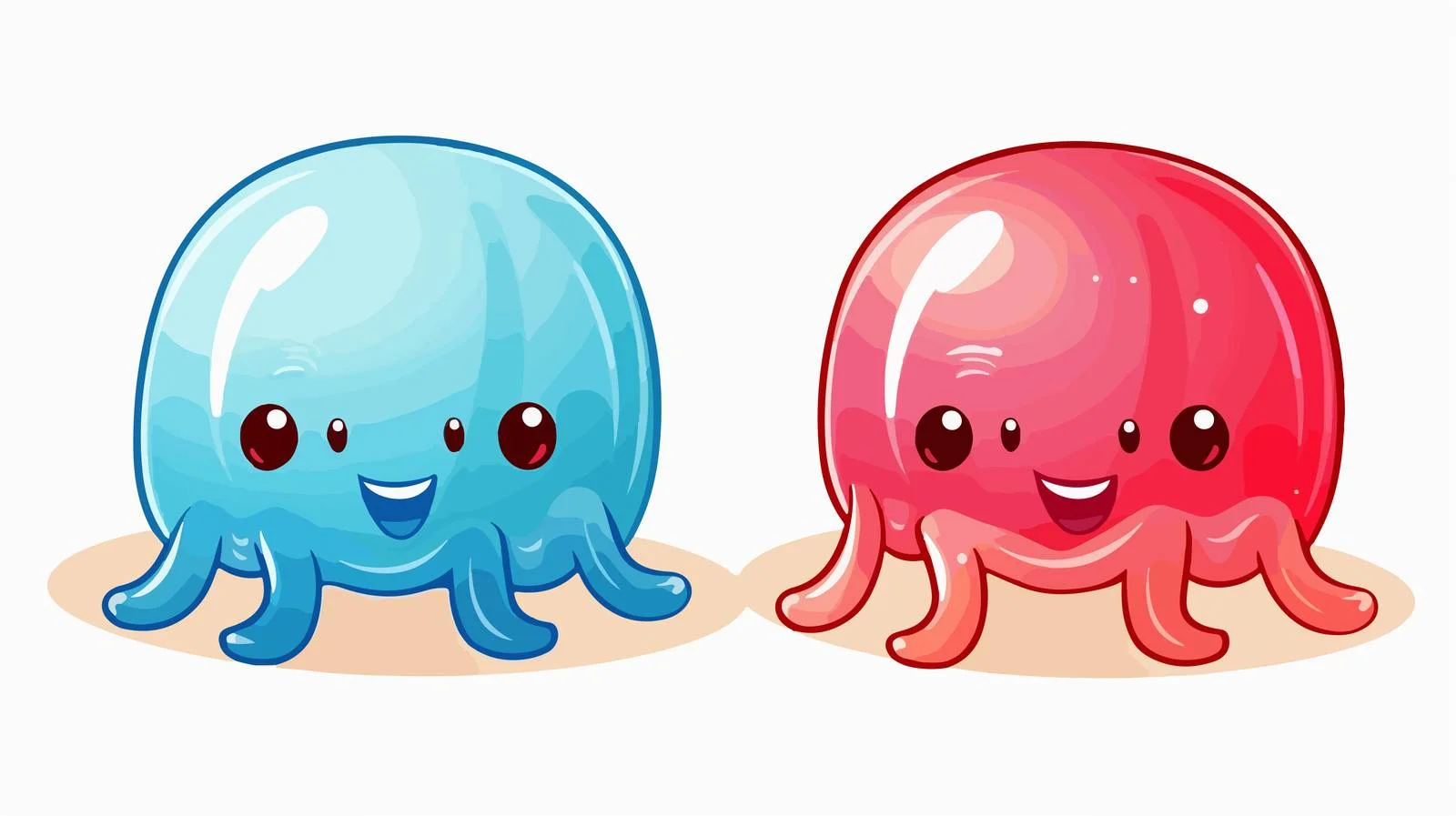 Cute Jellyfish Cartoon Vector Illustration — free download from Dotvec