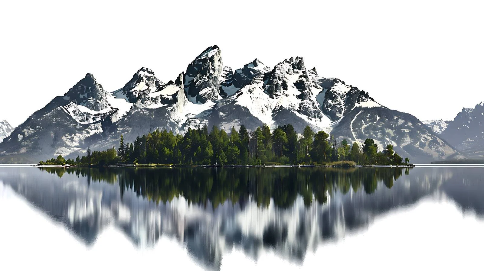 Tranquil Jenny Lake in Grand Teton National Park — free download from Dotvec