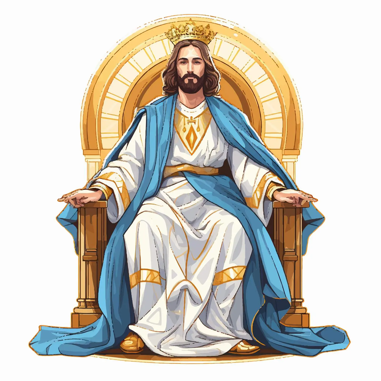 Jesus Christ the Greatest Bishop Illustration — free download from Dotvec