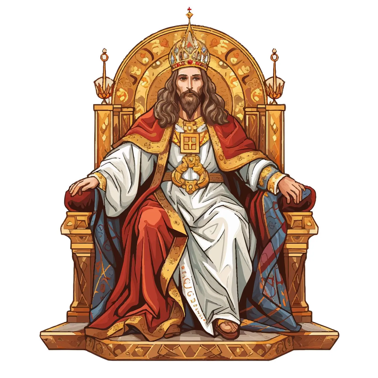 Jesus Christ the Greatest Bishop on His Throne — free download from Dotvec