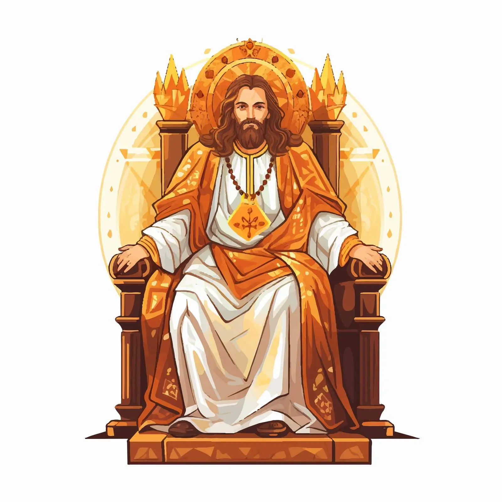 Jesus Christ the Greatest Bishop on Throne — free download from Dotvec