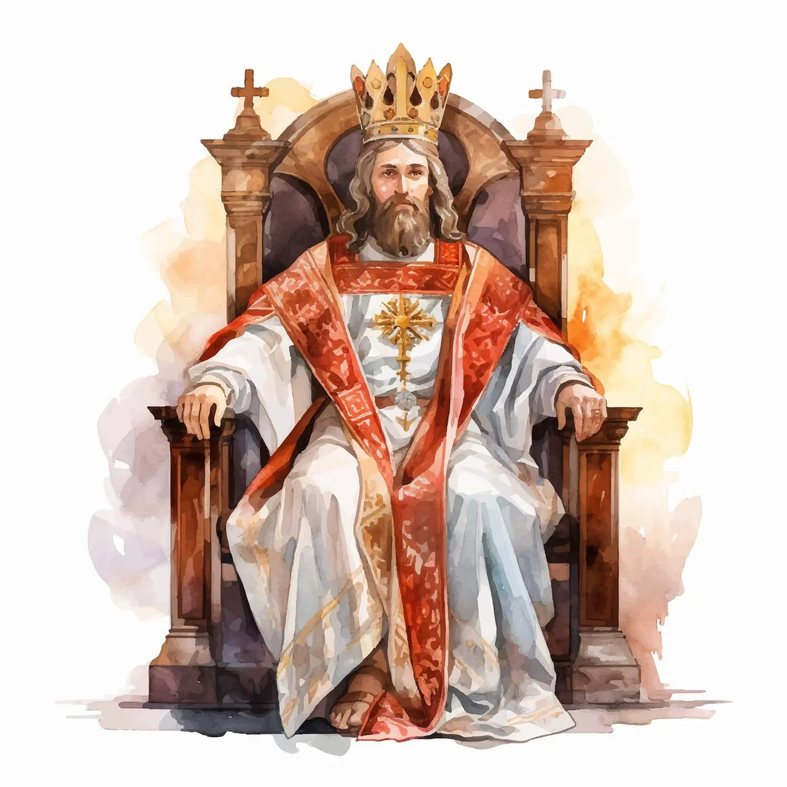 Jesus Christ the Bishop on His Throne — free download from Dotvec